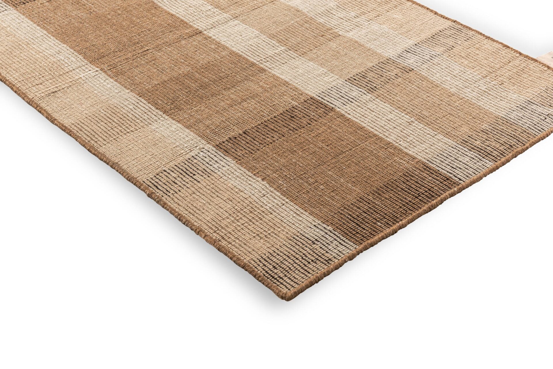 Outdoor rug Zona Block Stripe & Check brown-beige