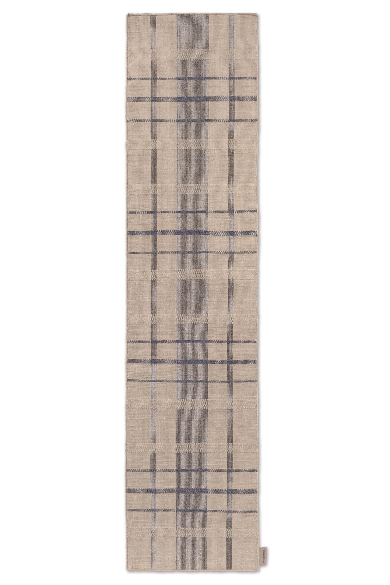 Outdoor rug Zona Block Stripe & Check Blue-Bega