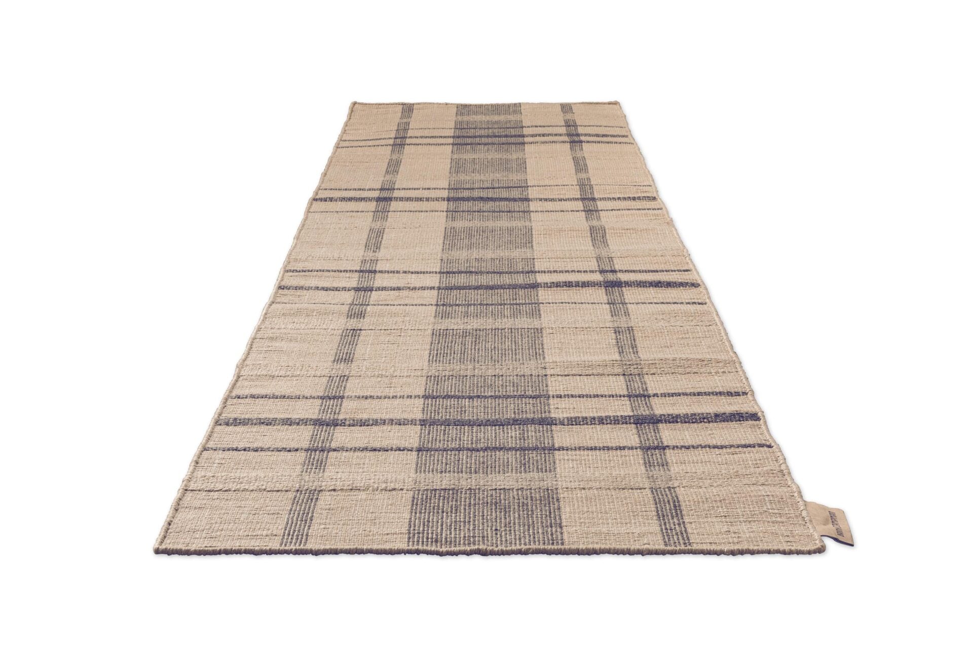 Outdoor rug Zona Block Stripe & Check Blue-Bega