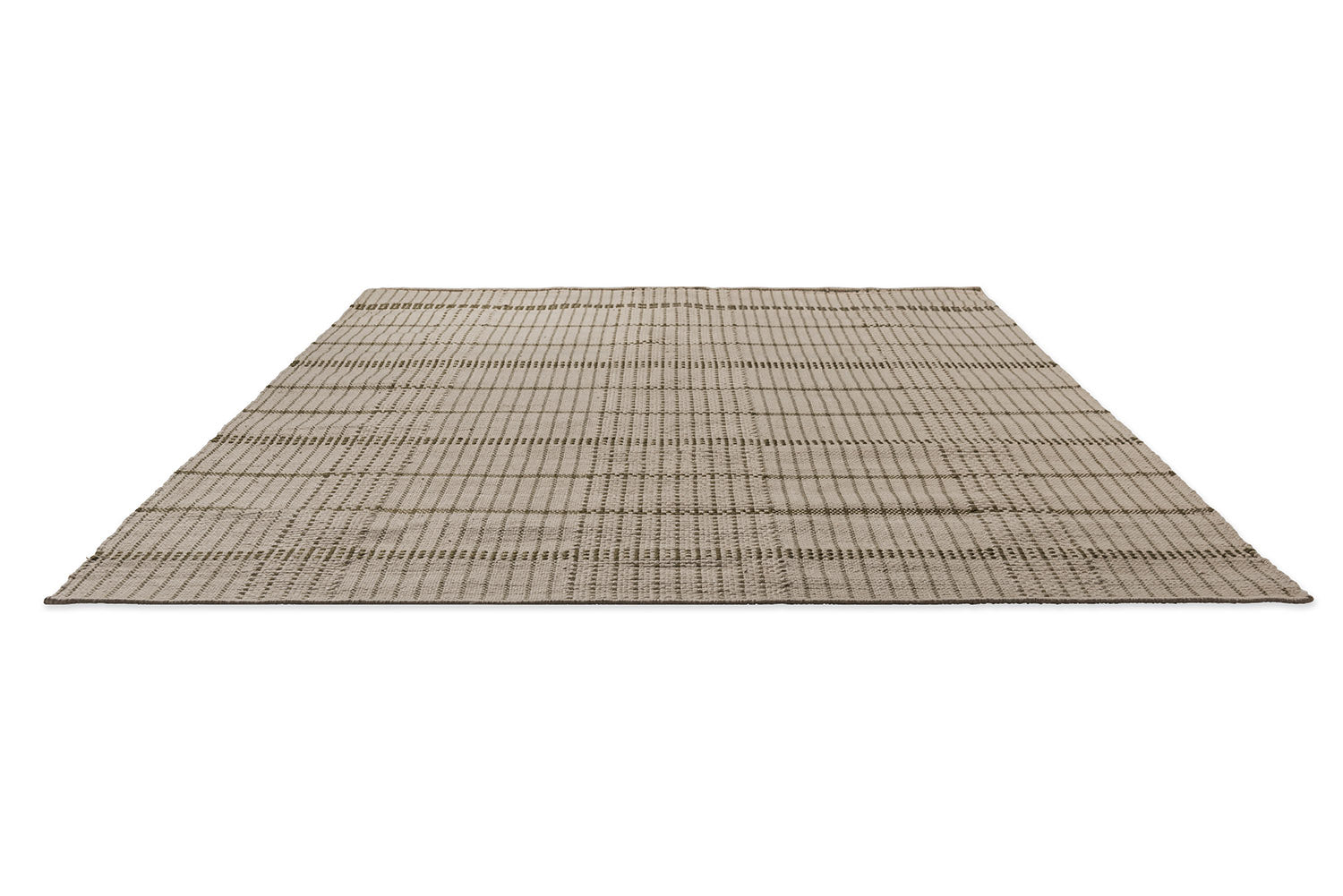 Outdoor rug of stitch beige-brown