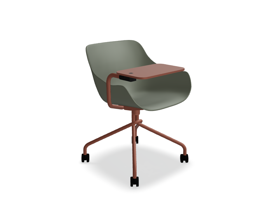 Swivel chair Baltic Basic metal base with wheels