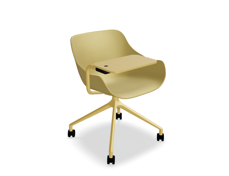 Swivel chair Baltic Basic aluminum base with wheels