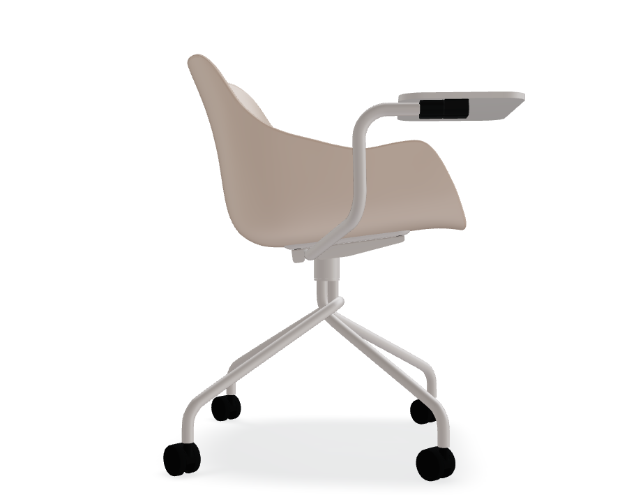 Rotary chair with Baltic remix top metal base with wheels