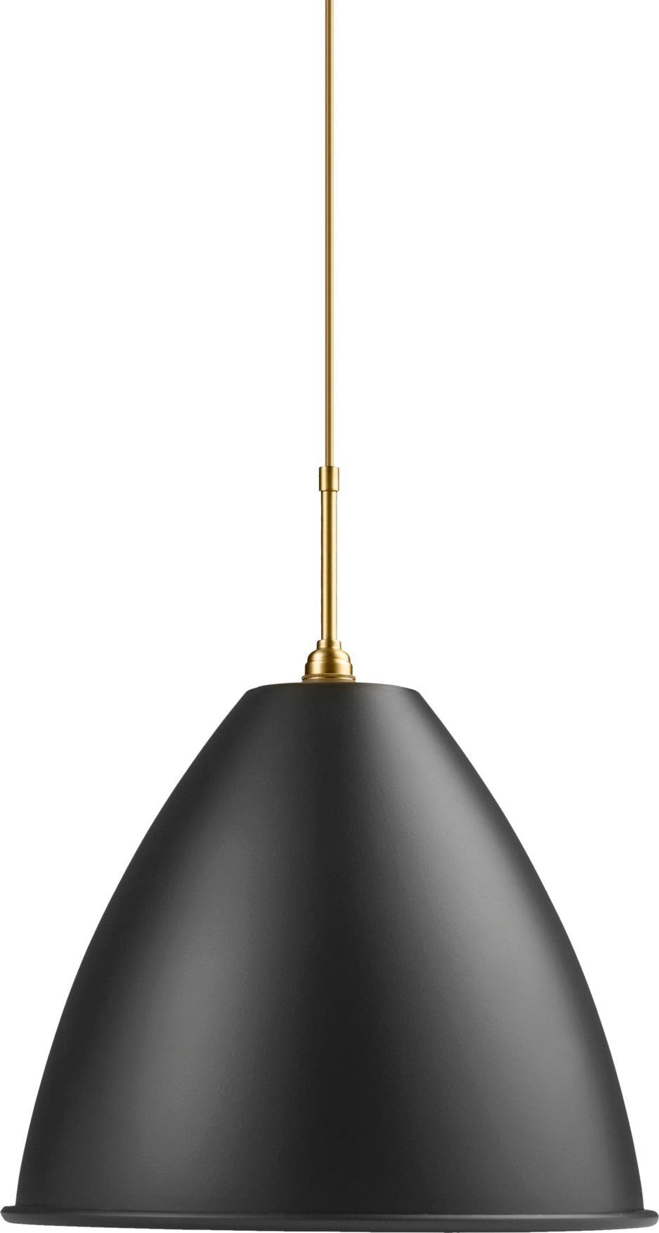 Pendelleuchte BESTLITE BL9 Messing mit schwarzem Schirm