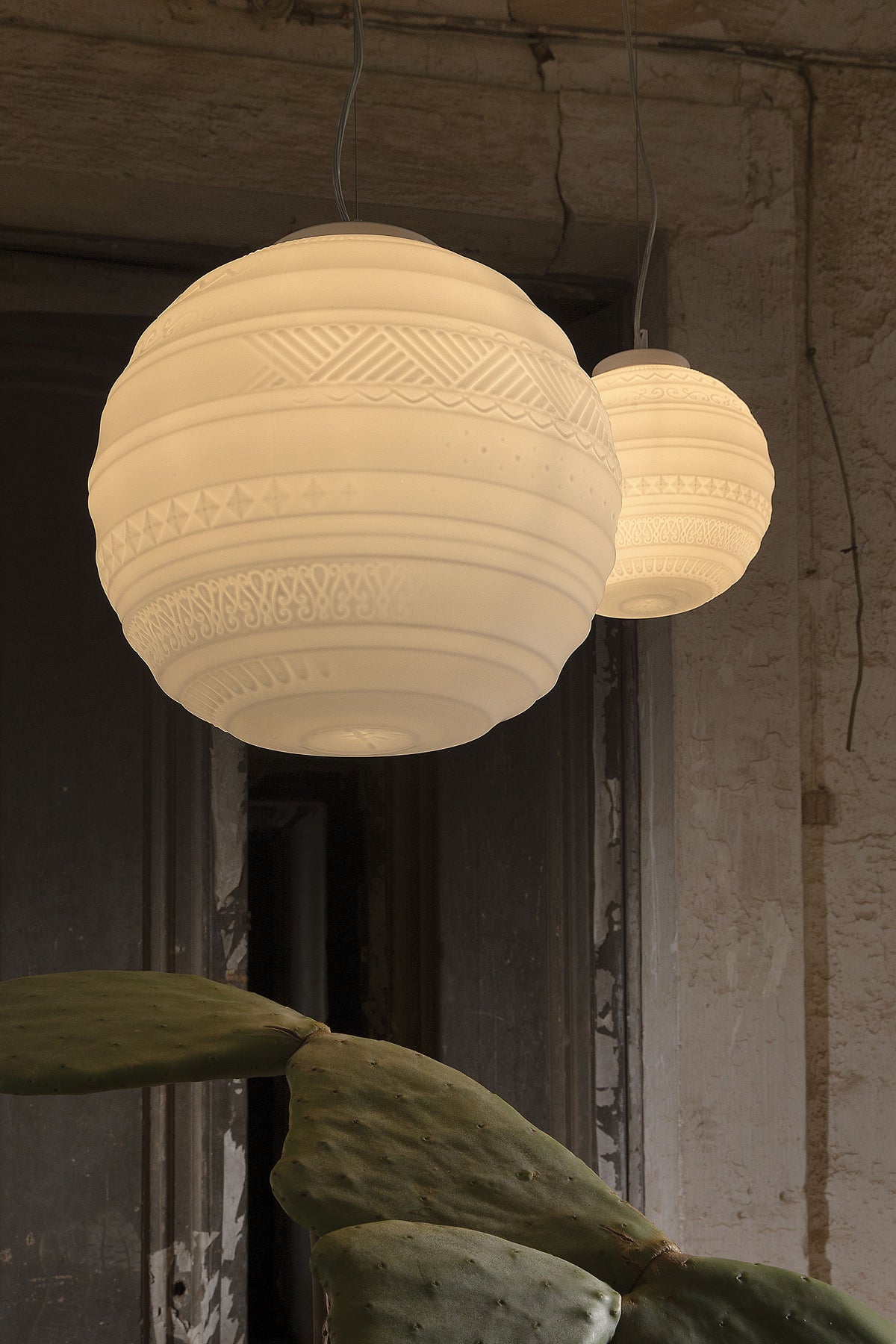 BRAILLE pendant lamp white