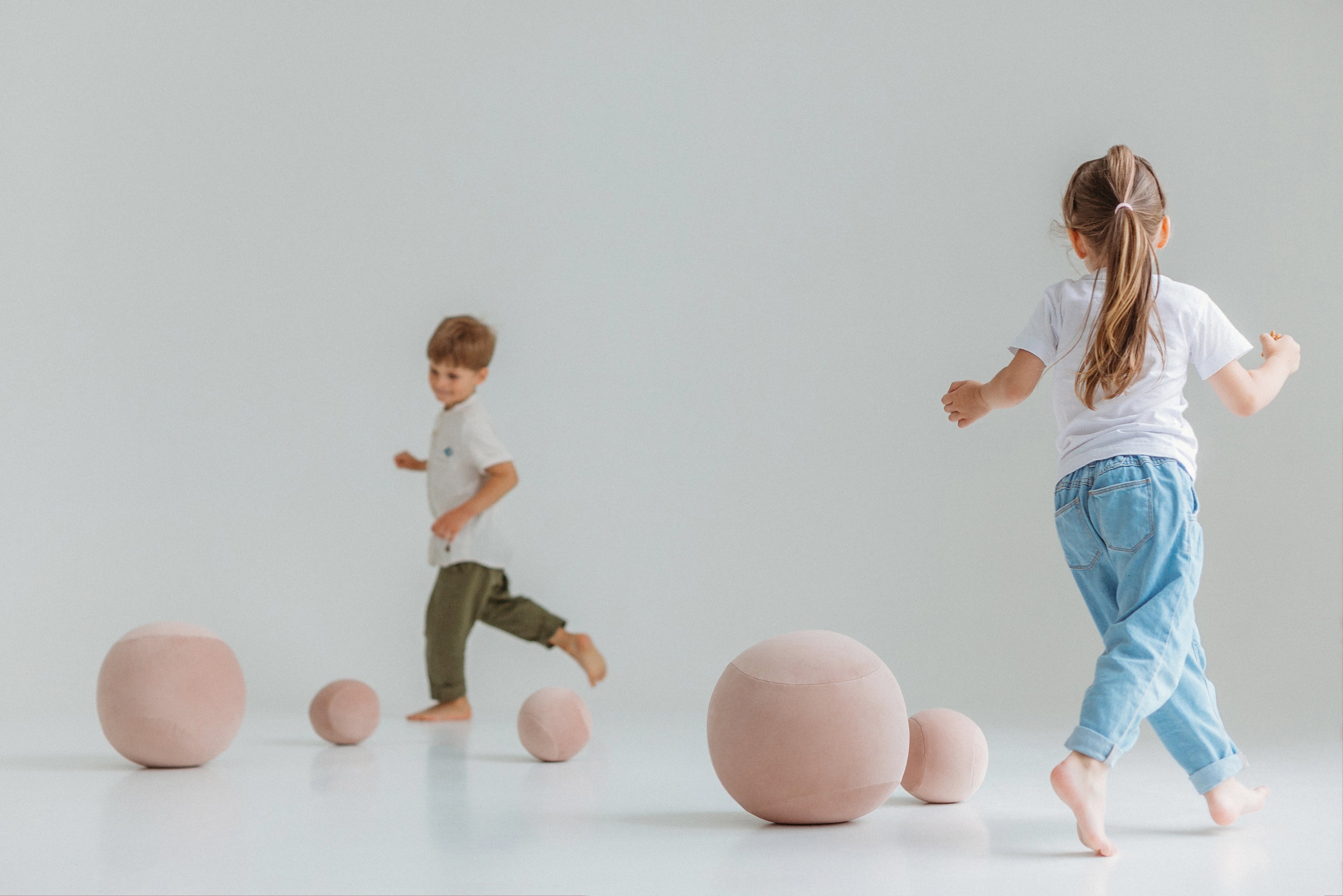 Upholstered Children's Pouf BABY SPHERIC