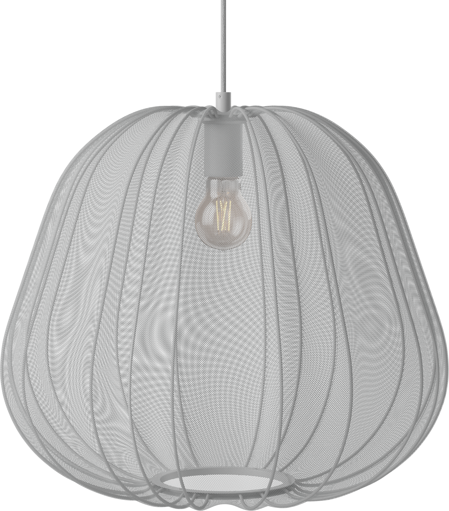 Gray ballon hanging lamp