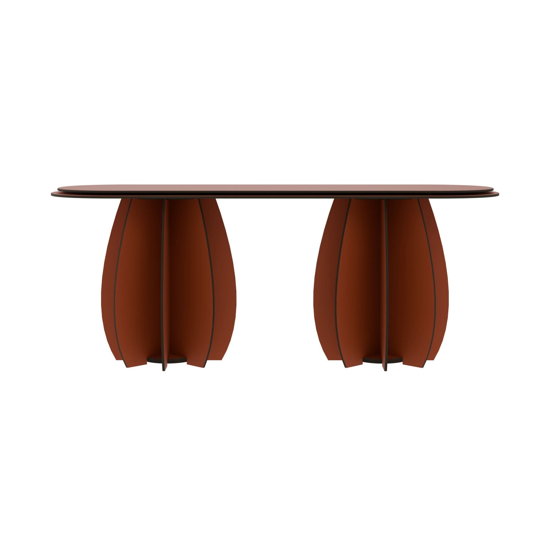 Garden Bench for Two - Brick Red