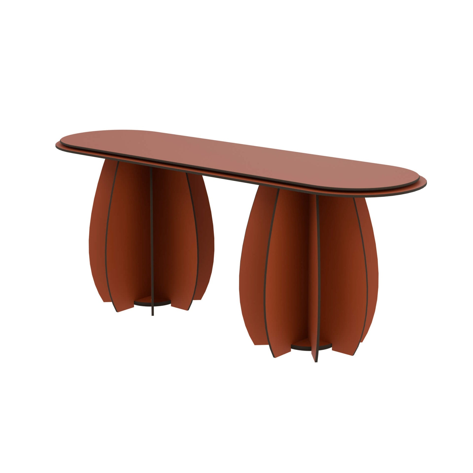 Garden Bench for Two - Brick Red