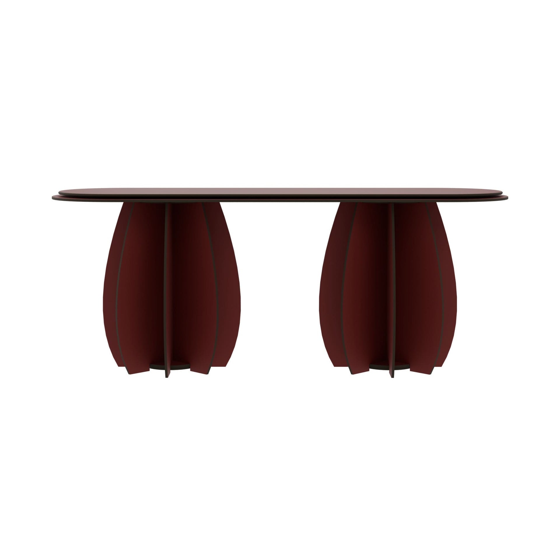 2-Seater Outdoor Bench GARDENIA Red