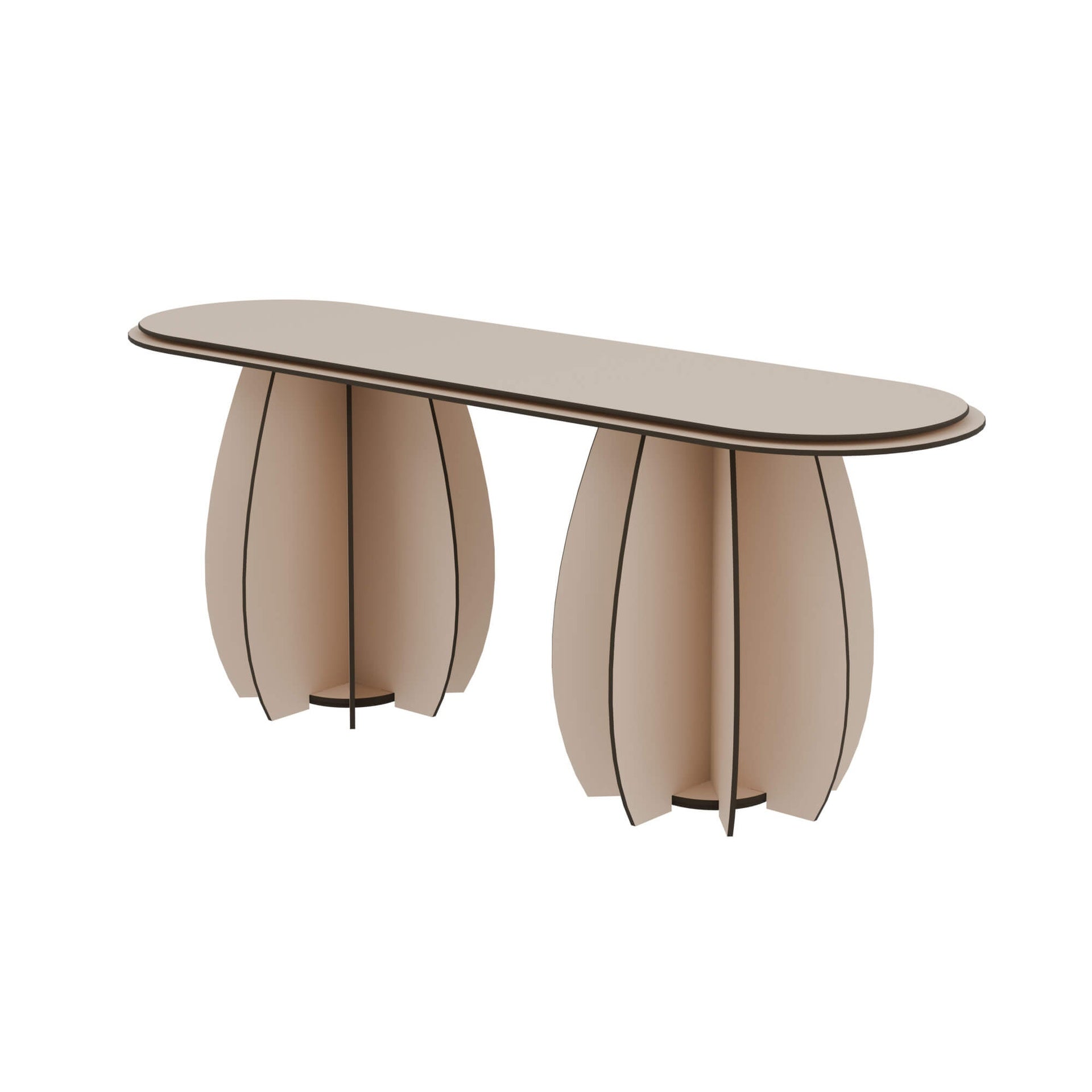 2-Seater Outdoor Bench GARDENIA Beige