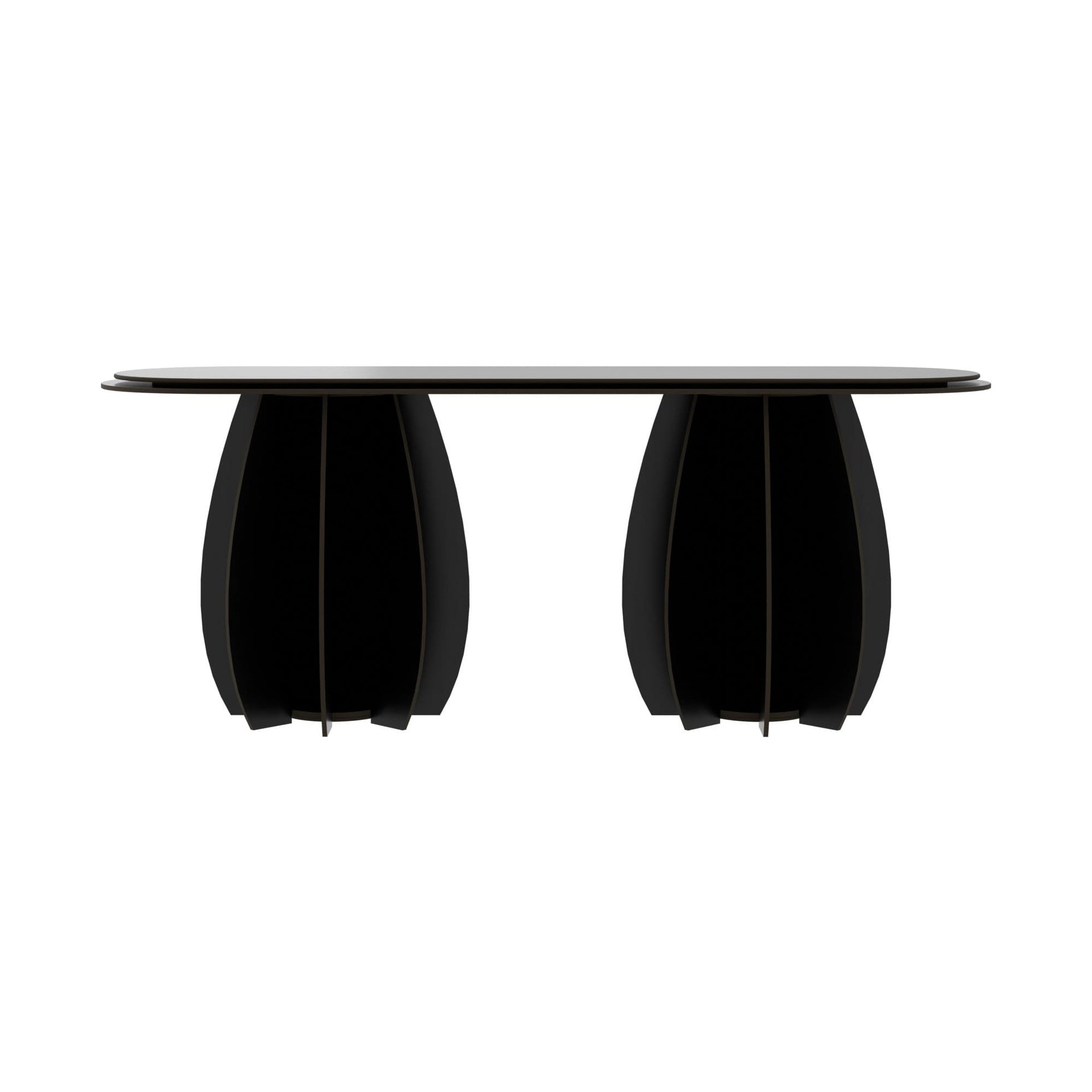 GARDENIA Black Outdoor Bench for Two
