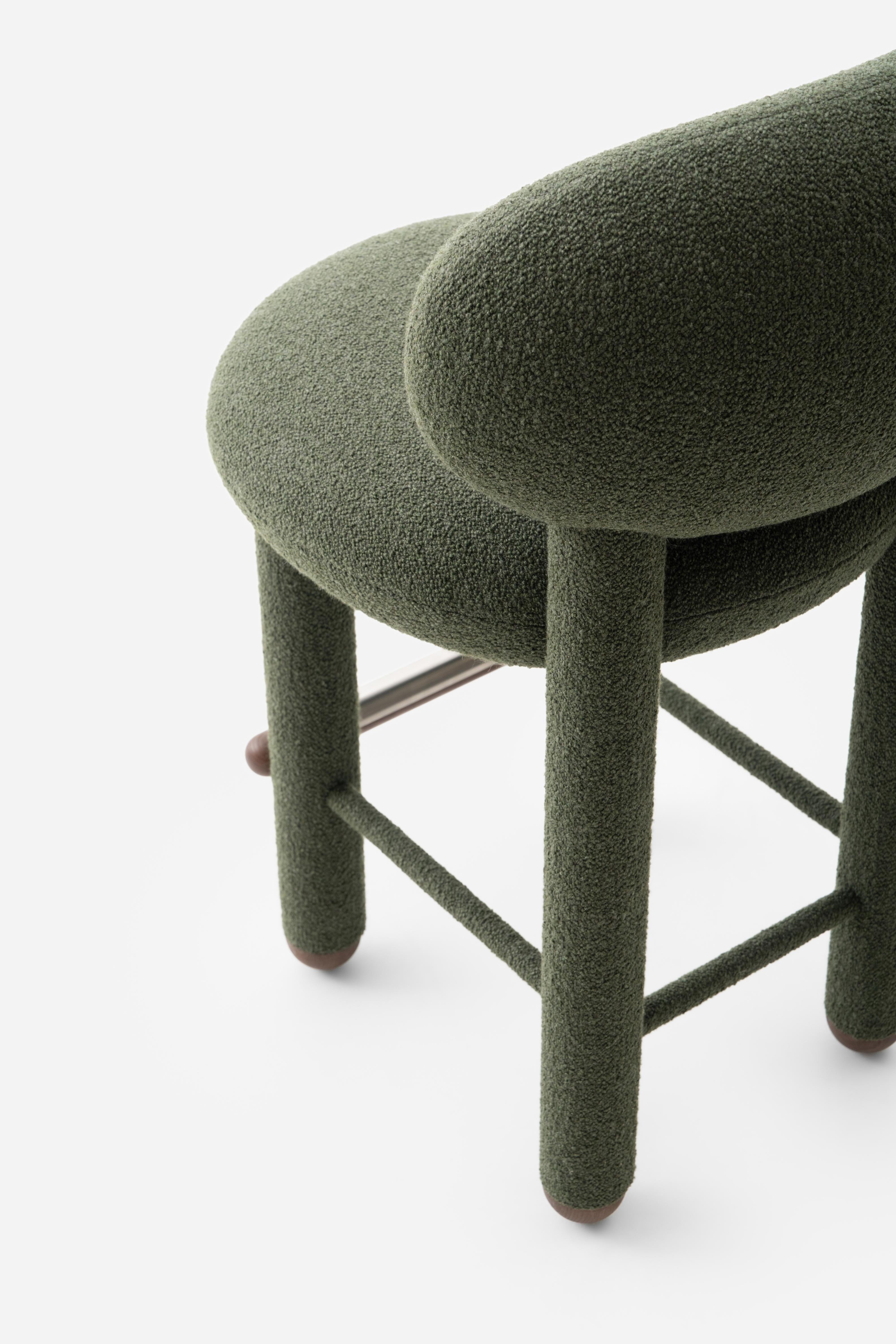 Upholstered FLOCK CS1 Bar Stool