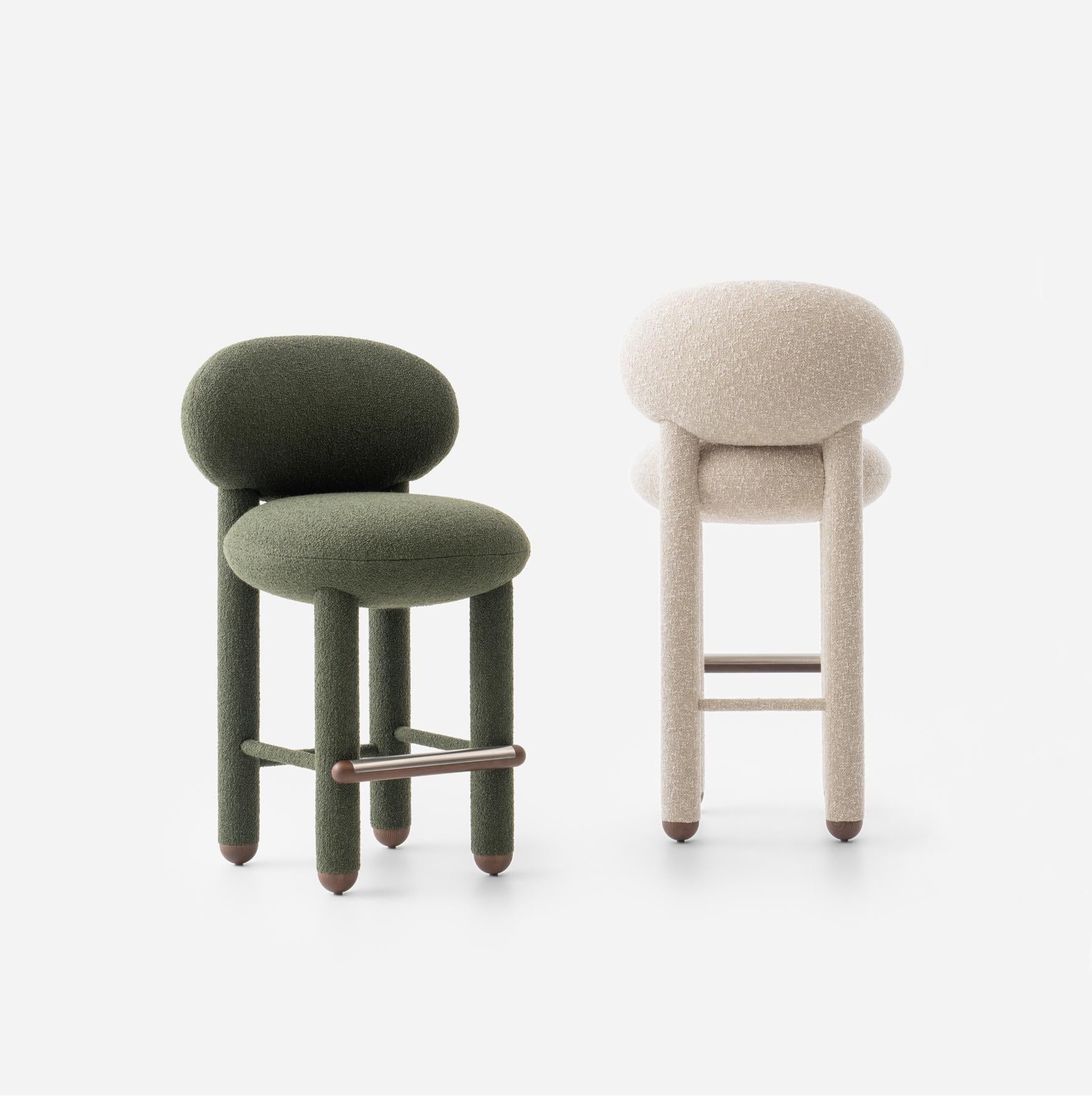 Upholstered FLOCK CS1 Bar Stool