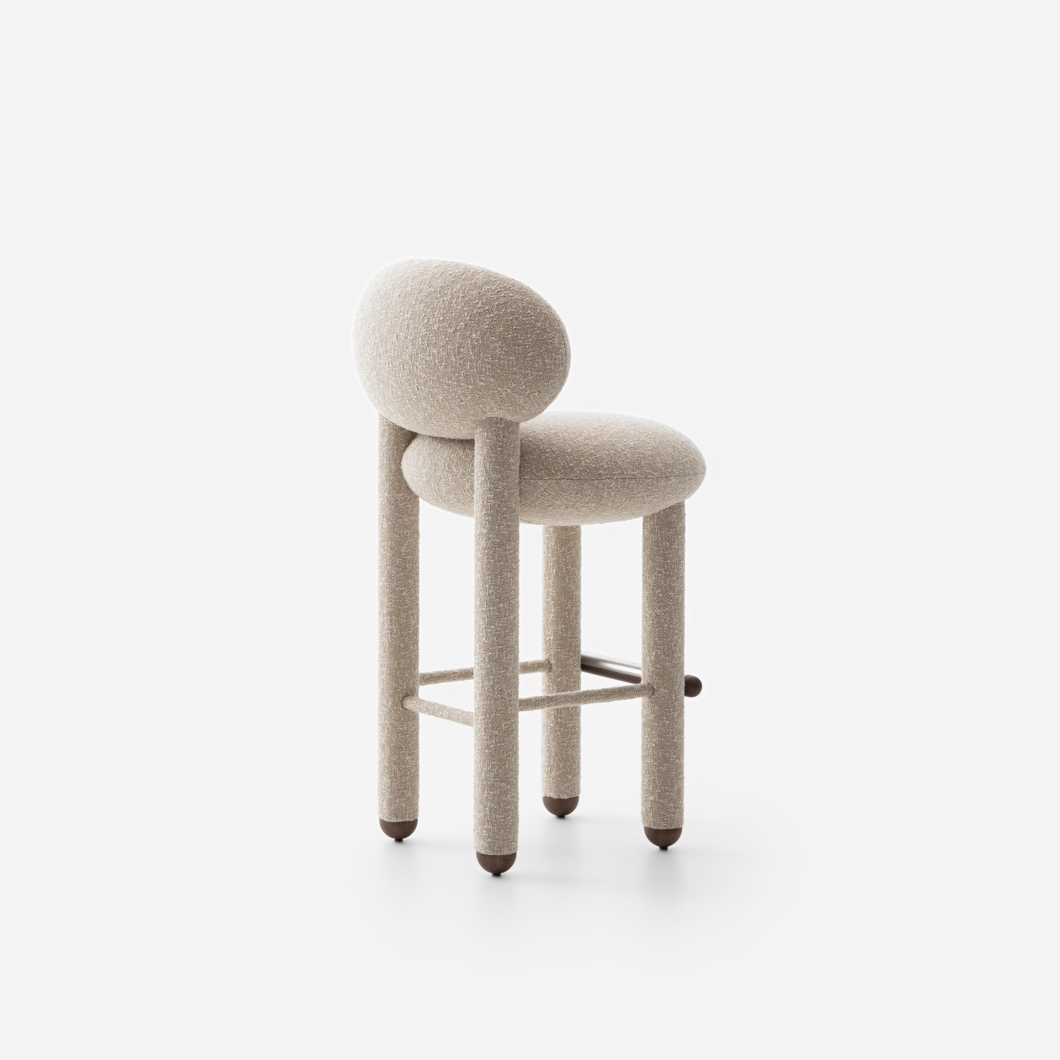 Upholstered FLOCK CS1 Bar Stool