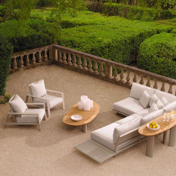 Outdoor Armchair BELLE VUE Broken White