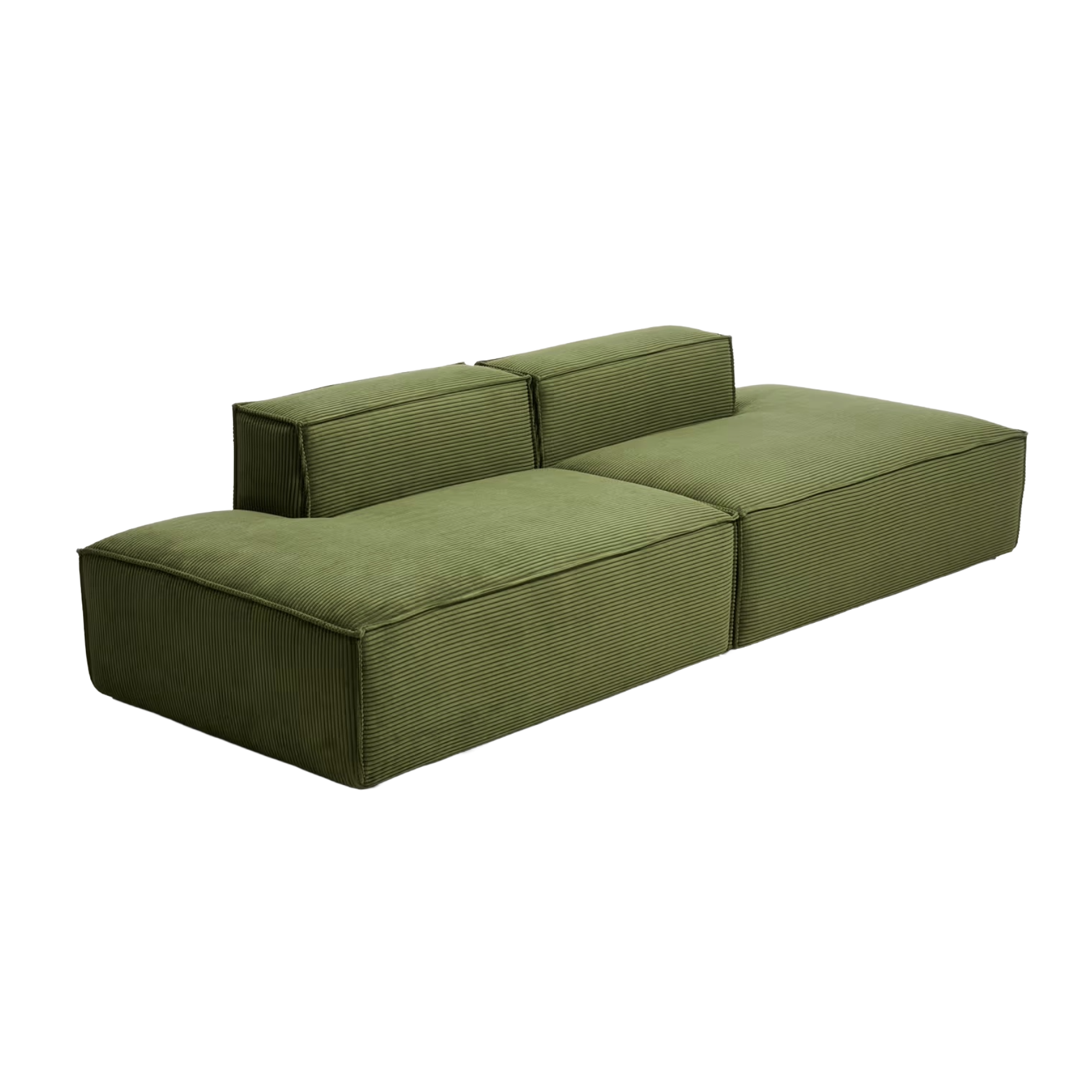Sofa 3-osobowa BLOK zielony sztruks