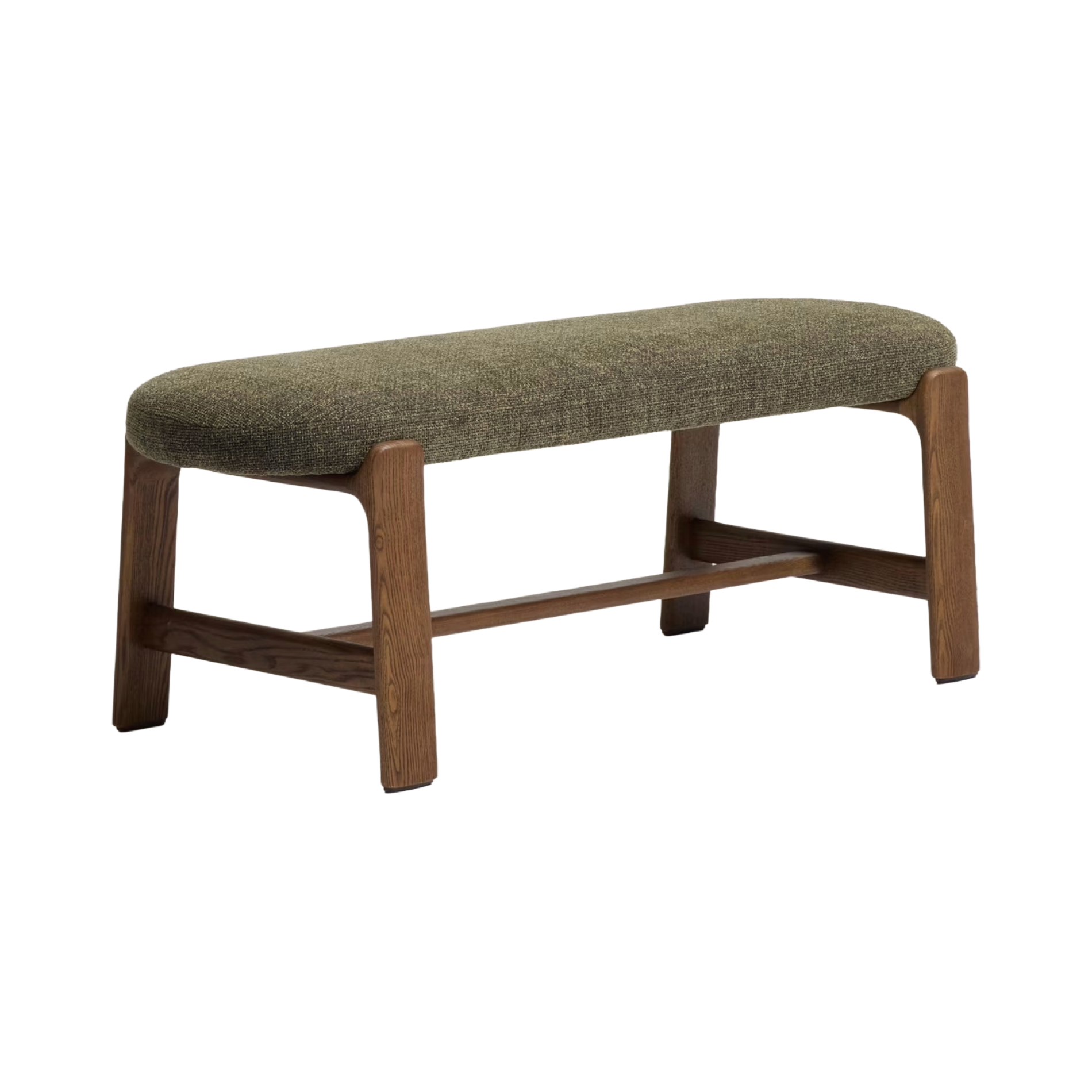GRANITE bench in green chenille