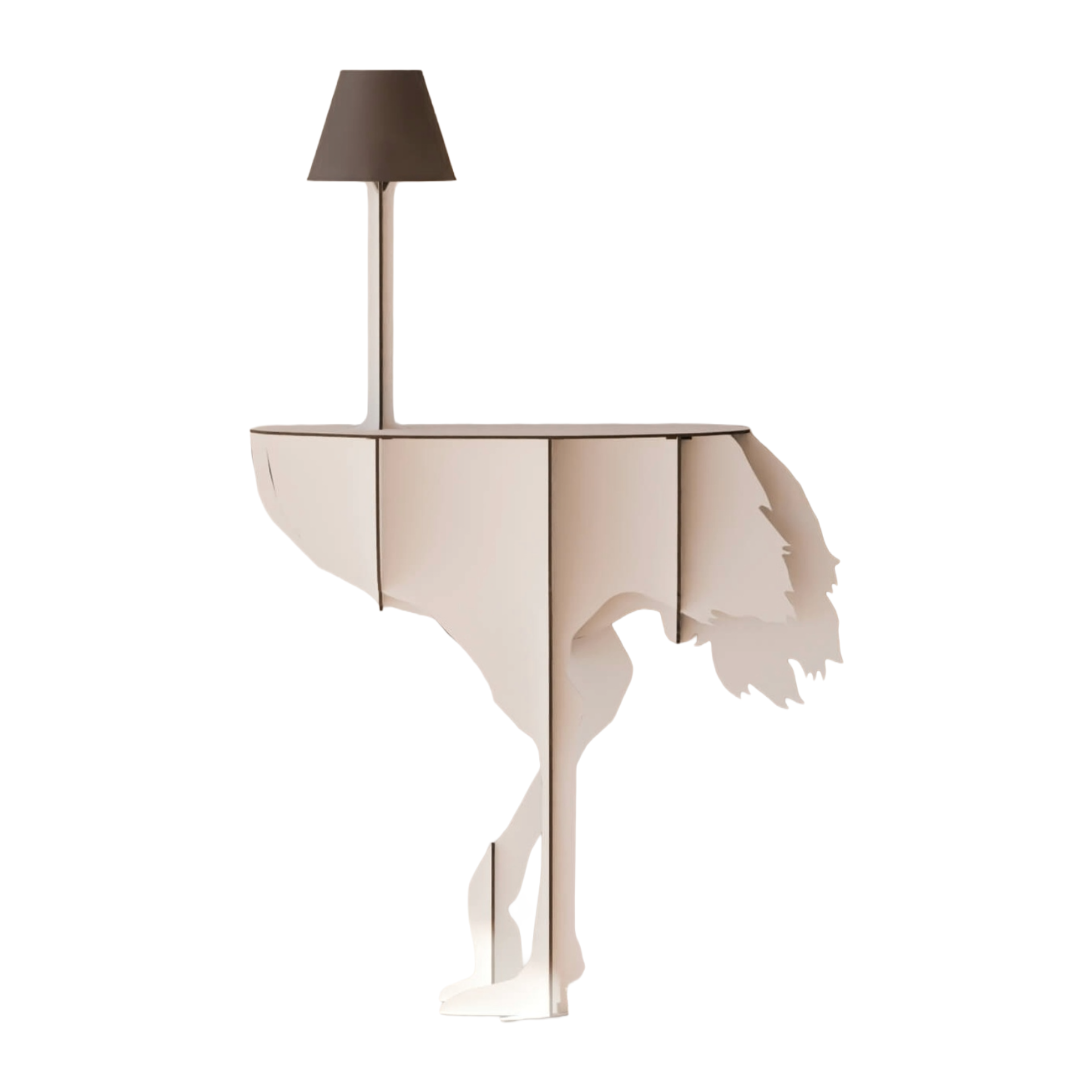 Console with lamp DIVA LUCIA white