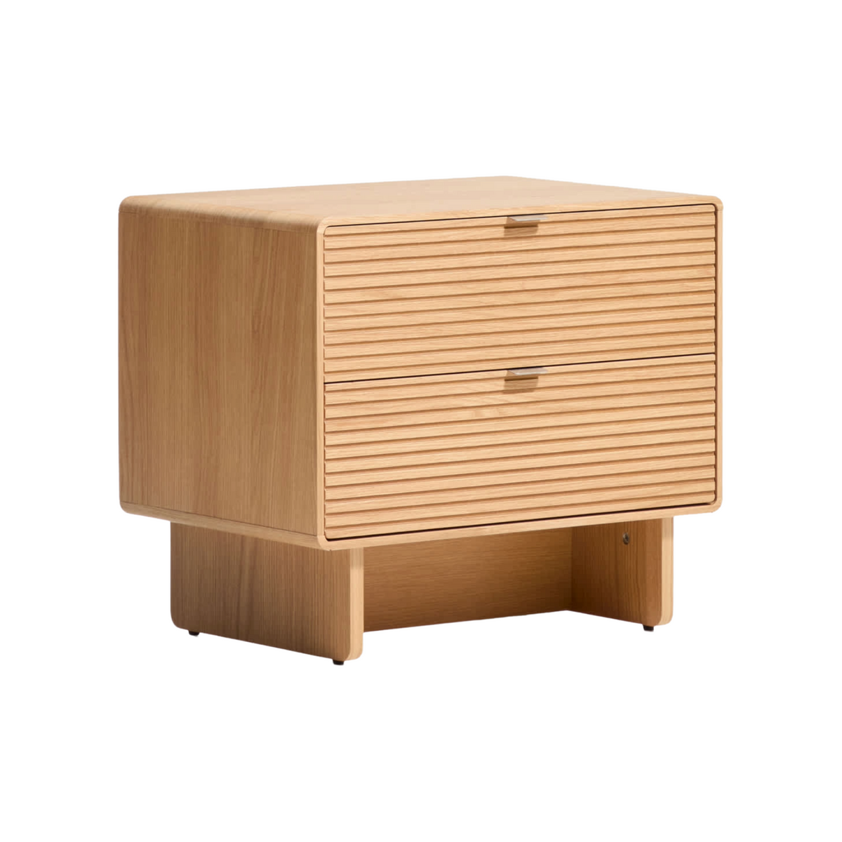 NORLEN nightstand in oak veneer