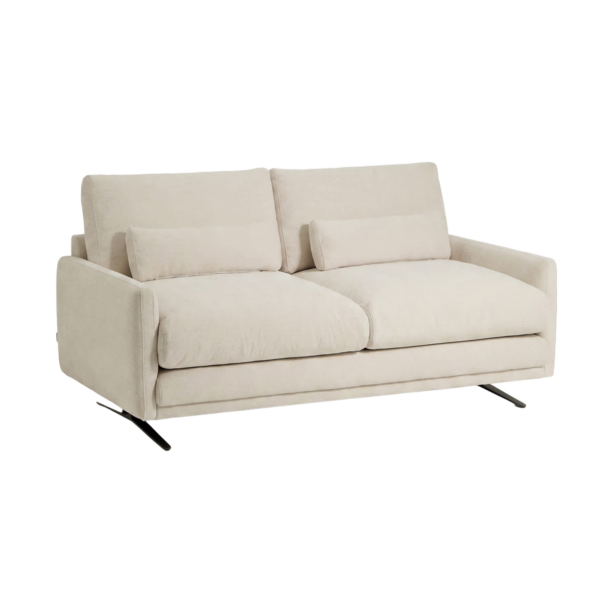 2-Seater Sofa VELIRO Beige Chenille