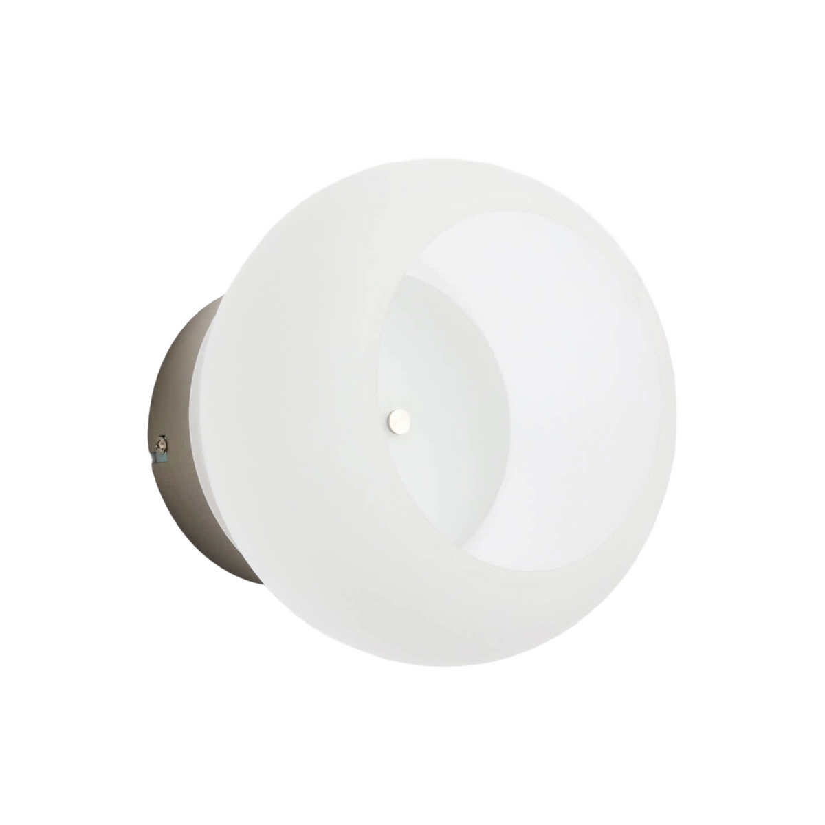 LERUNA Sconce with Matte Glass and Steel Base