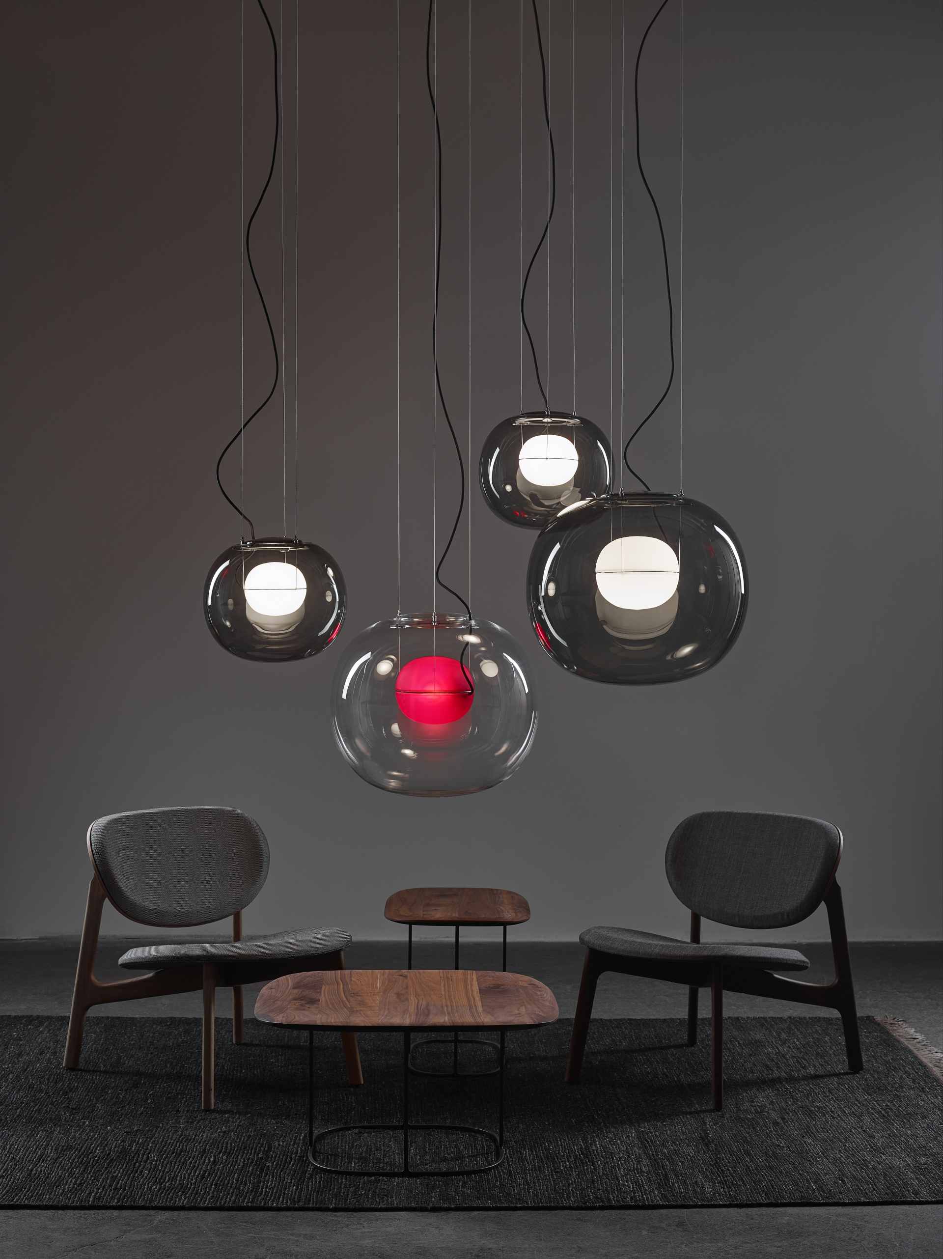 Big one inflatable glass hanging lamp