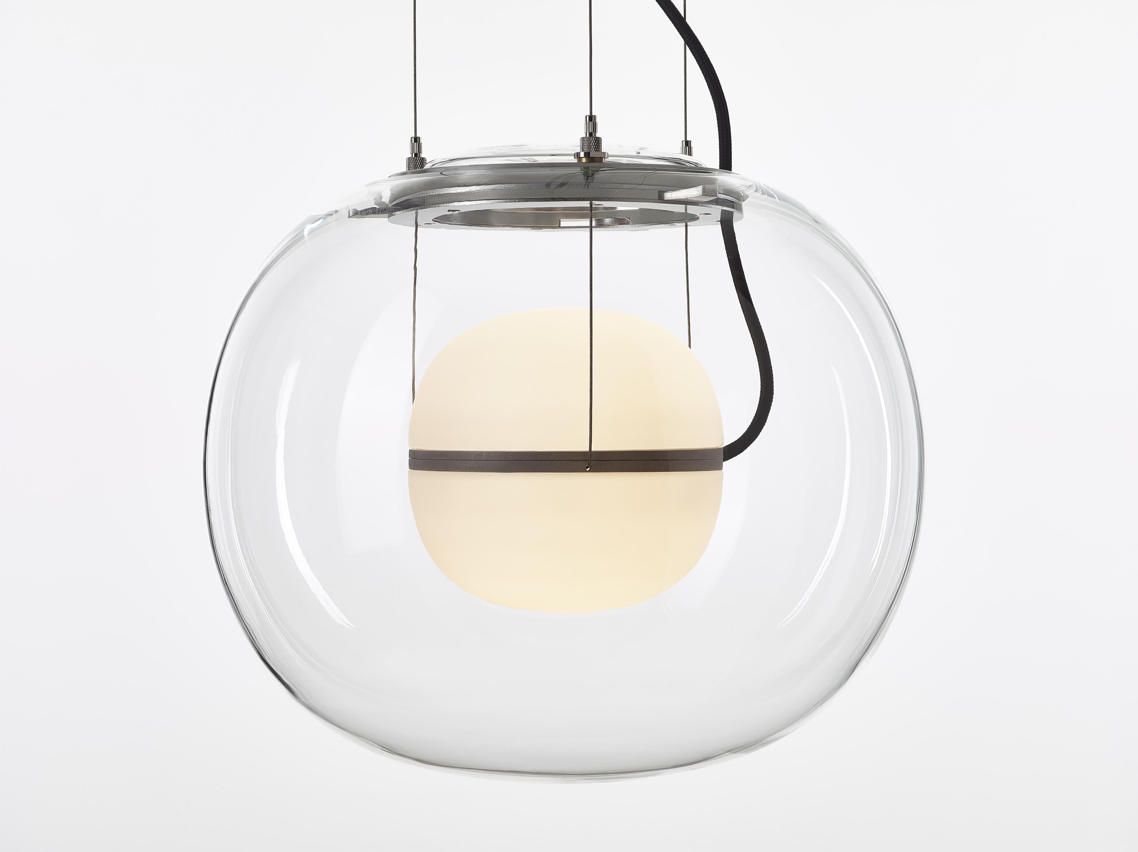 Big one inflatable glass hanging lamp