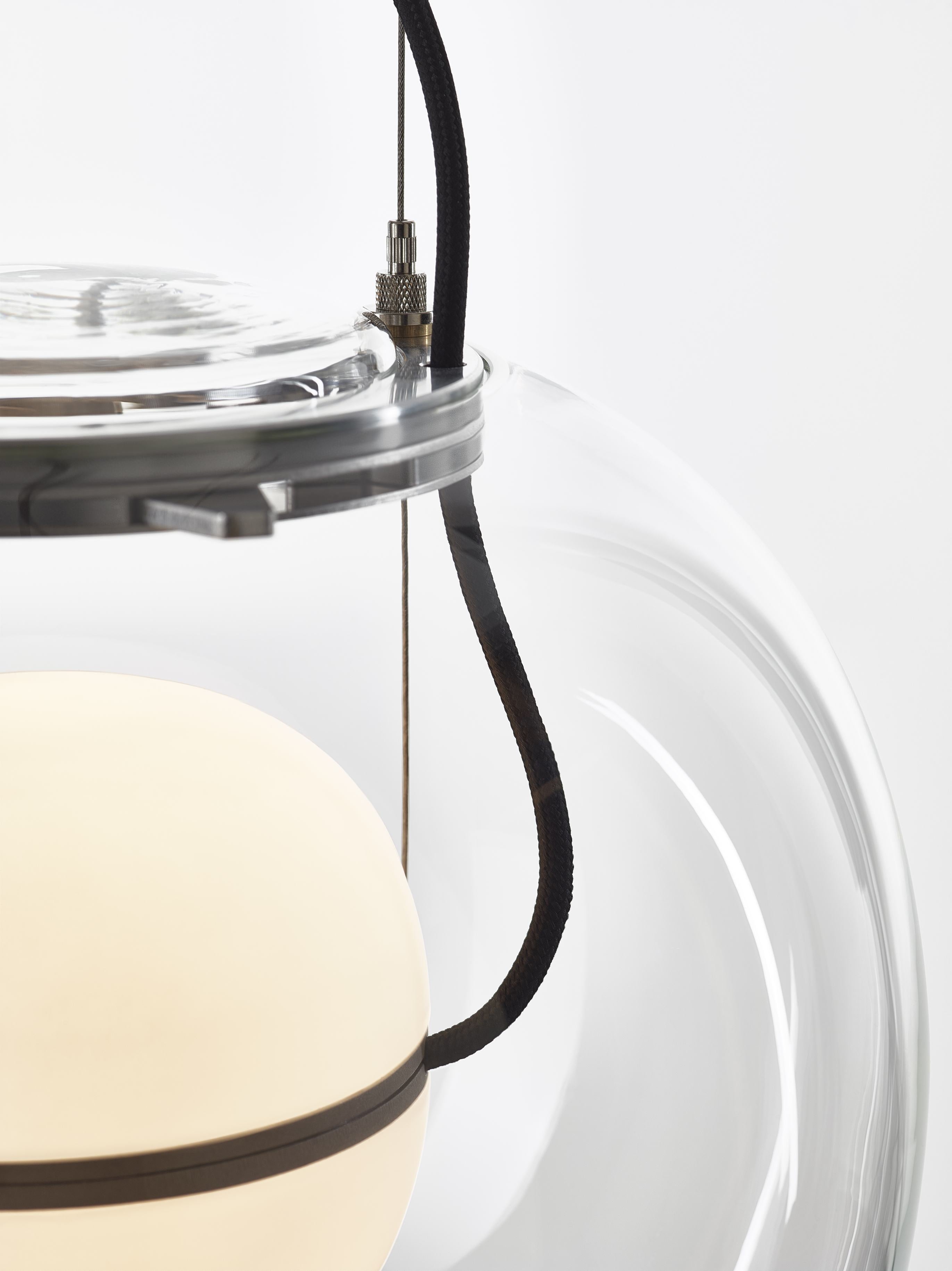 Big one inflatable glass hanging lamp