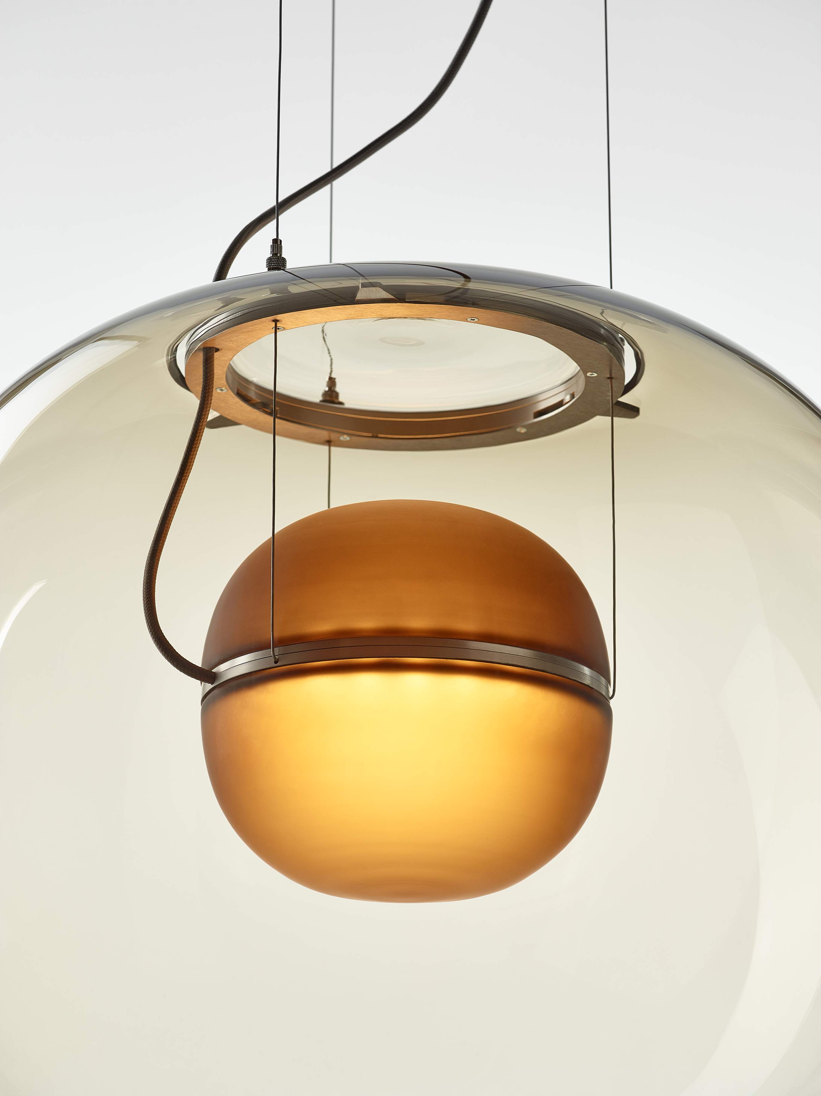 Big one inflatable glass hanging lamp