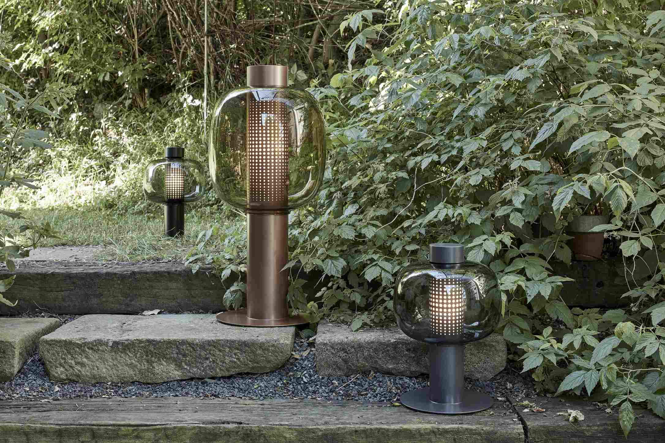 Außenlampe Bonbori aufblasbares Glas