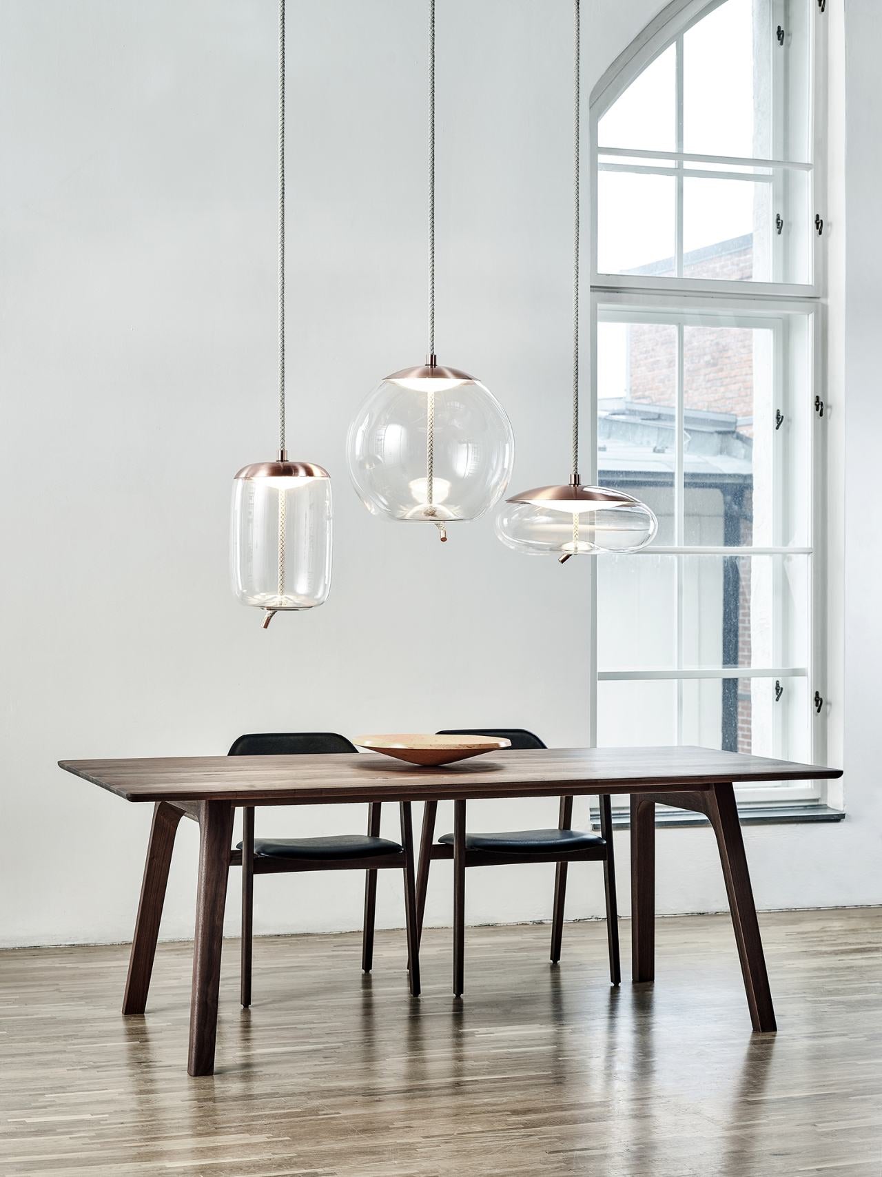 Knot hanging lamp - glass disco