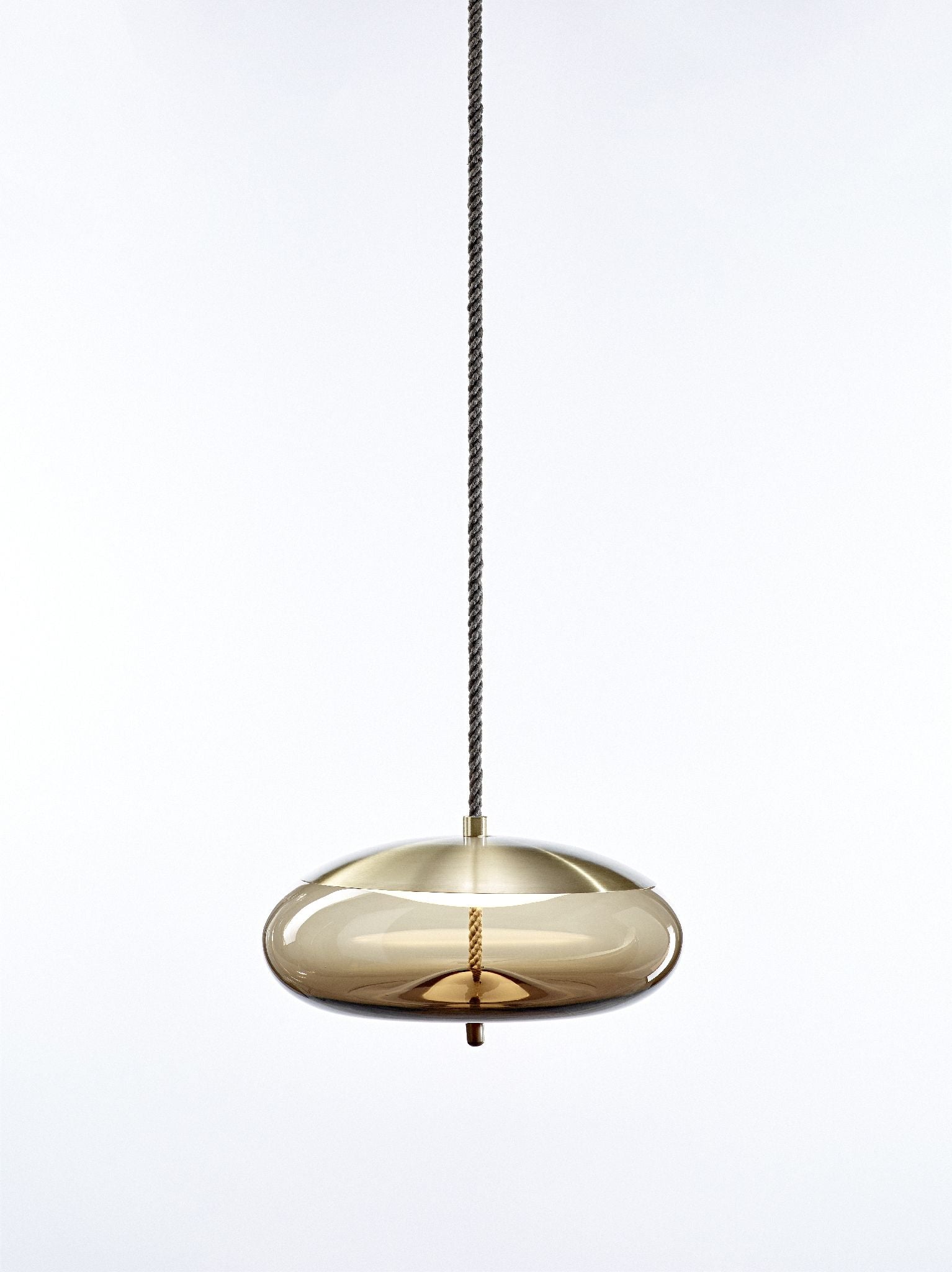 Knot hanging lamp - glass disco