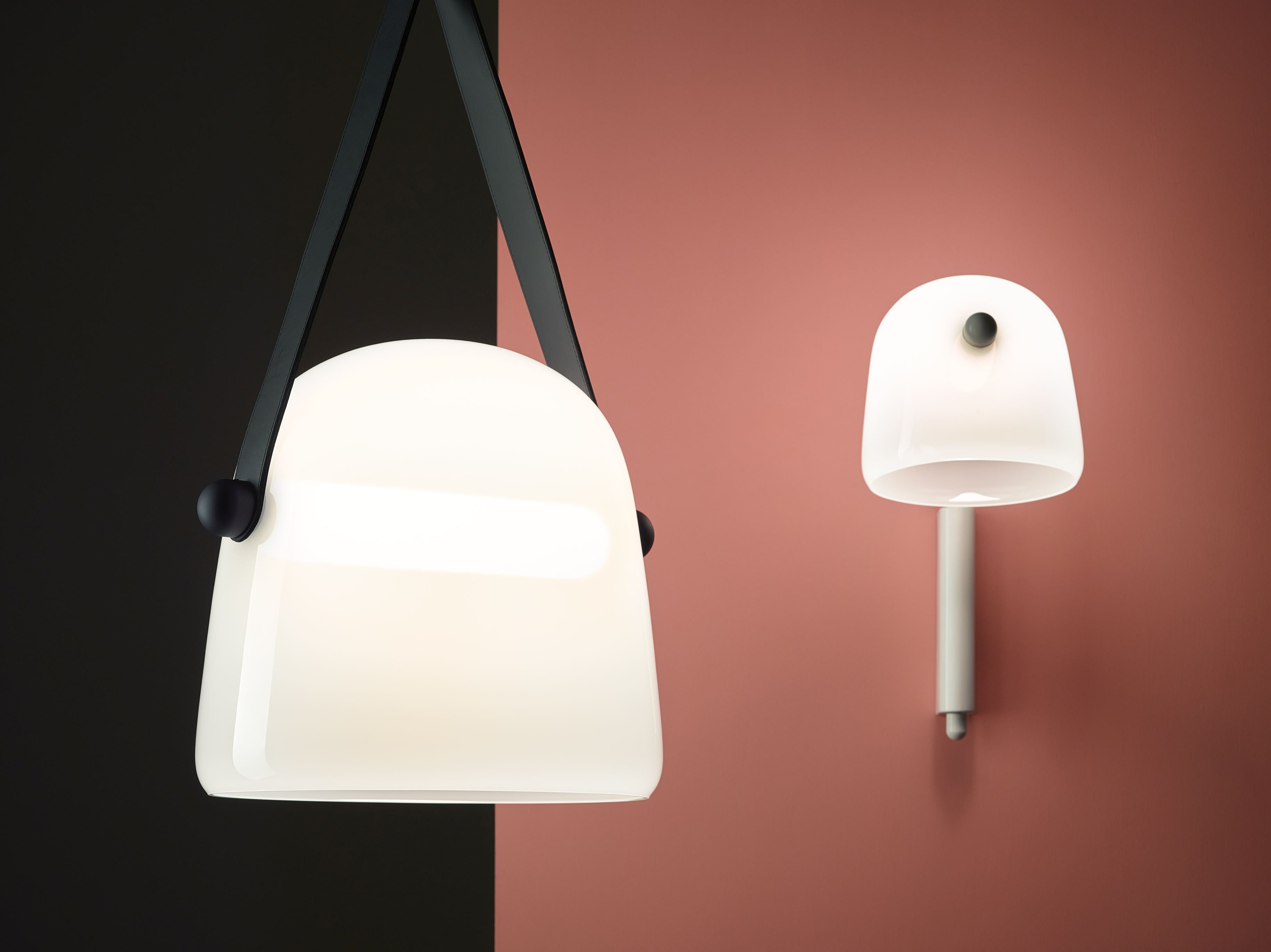 Hanging lamp Mona black headliner
