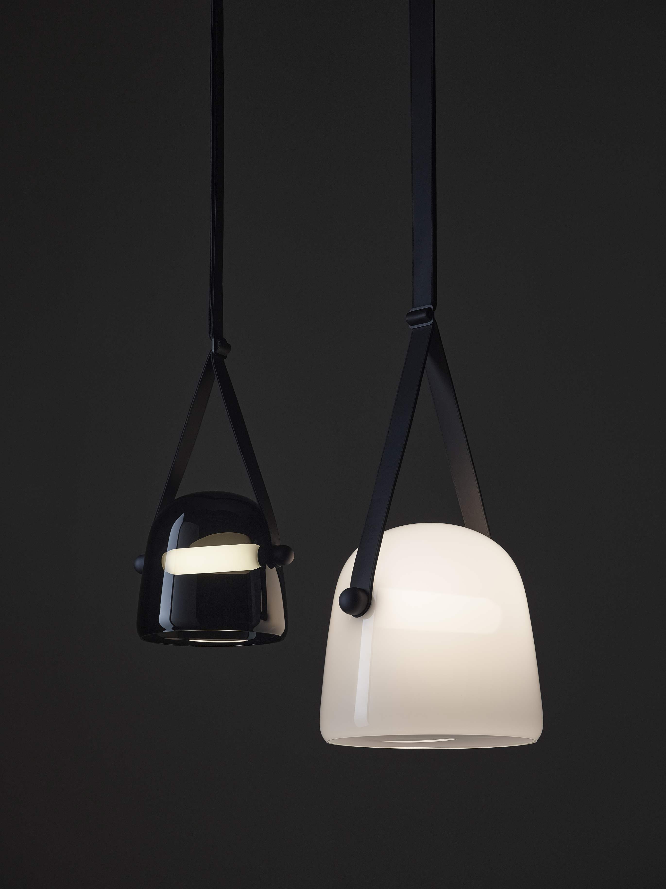 Hanging lamp Mona black headliner