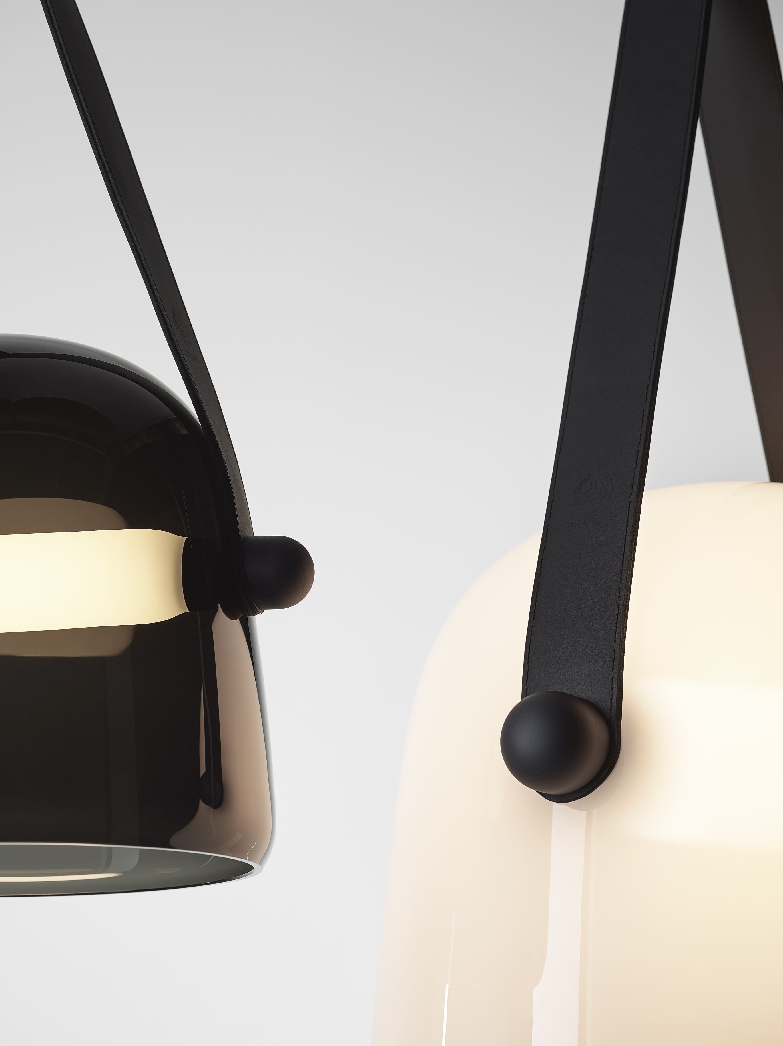 Hanging lamp Mona black headliner