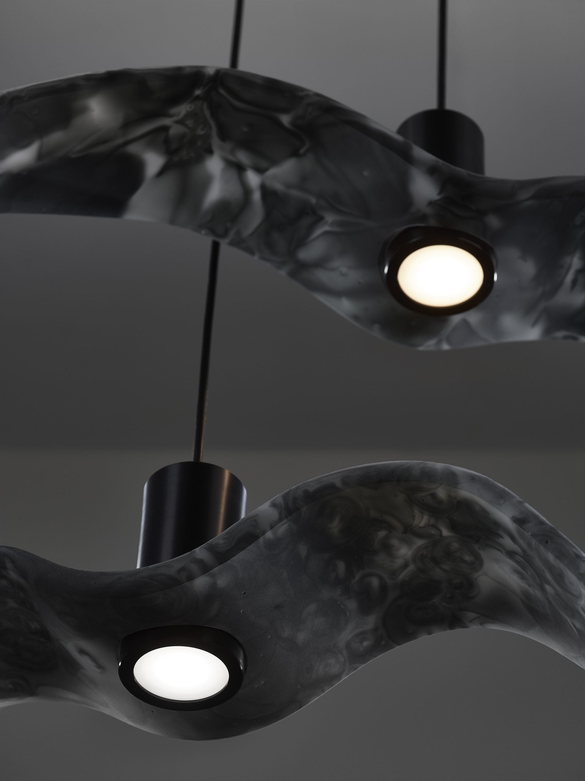 Outer hanging lamp Night Birds Exterior Glass