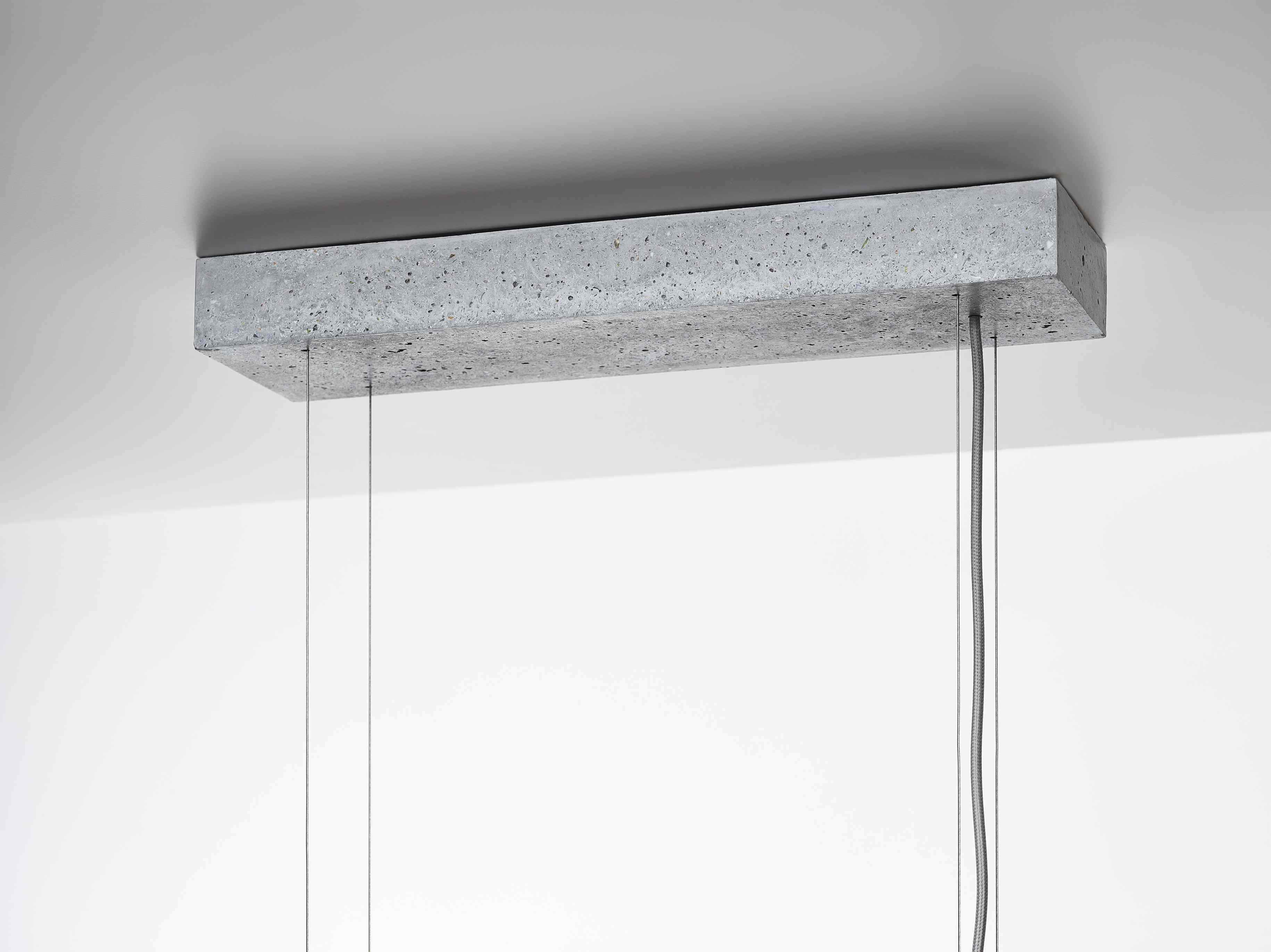 Overlay concrete hanging lamp