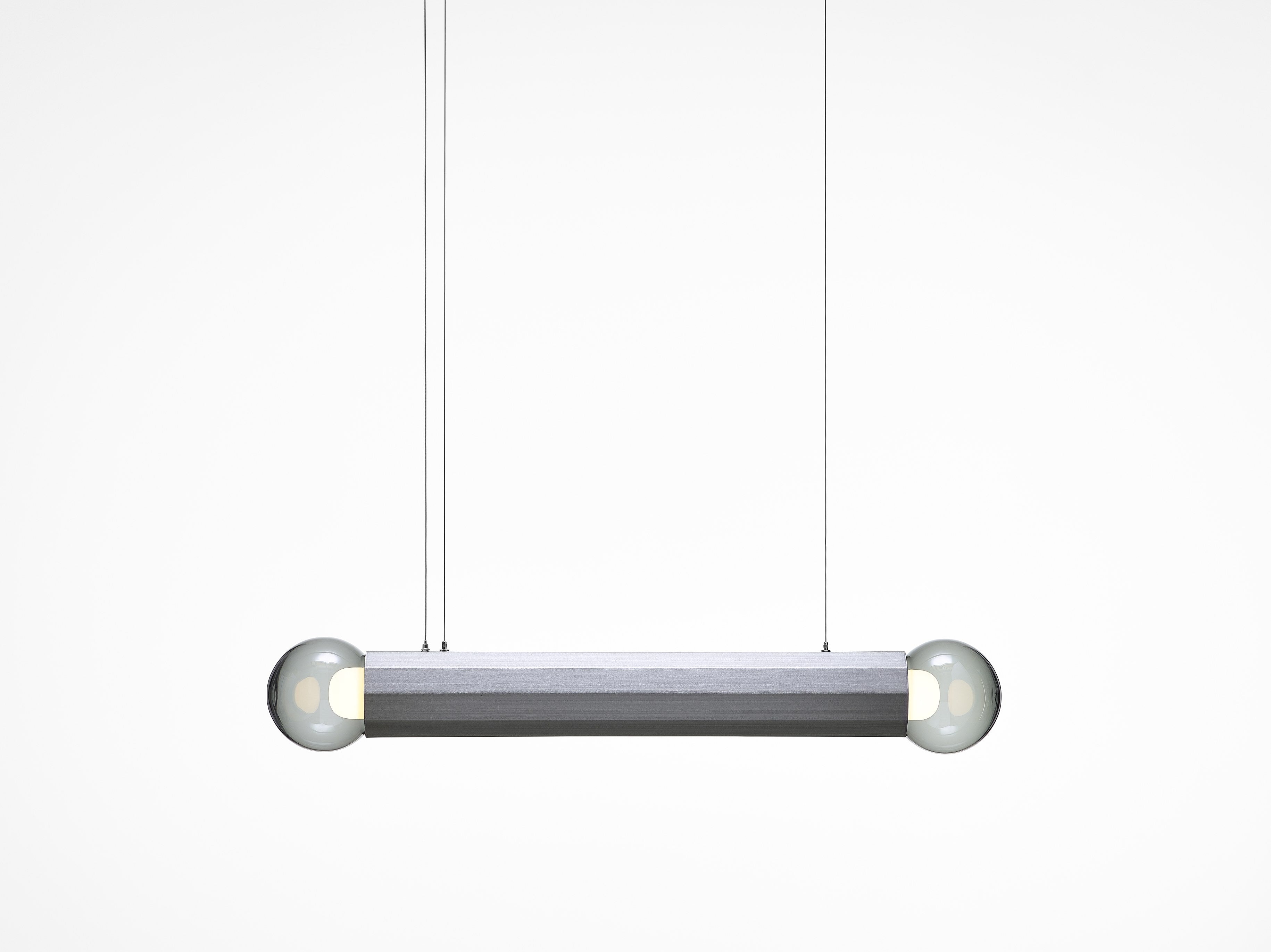 Prisma double hanging lamp metal luminaire