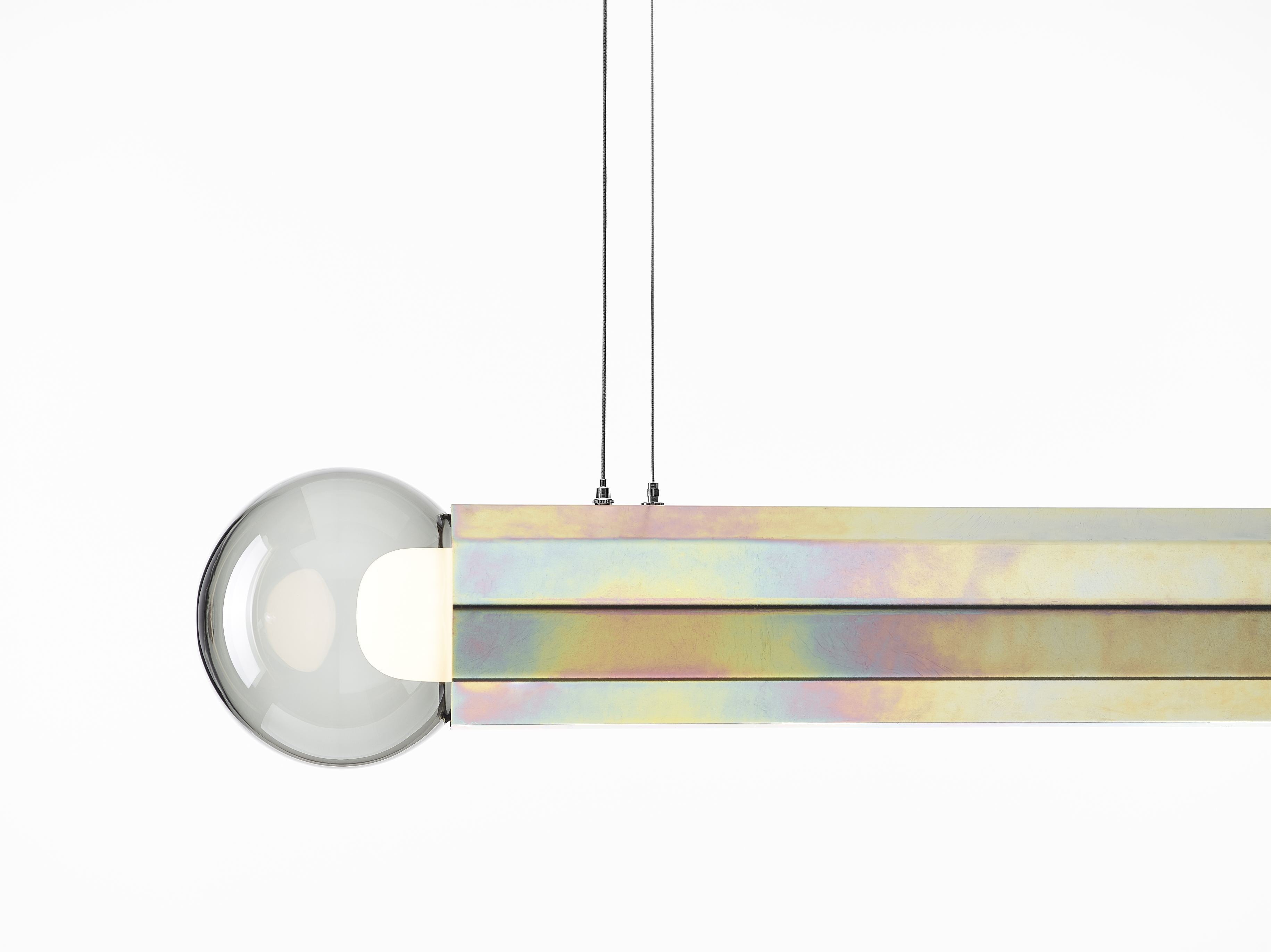 Prisma double hanging lamp metal luminaire