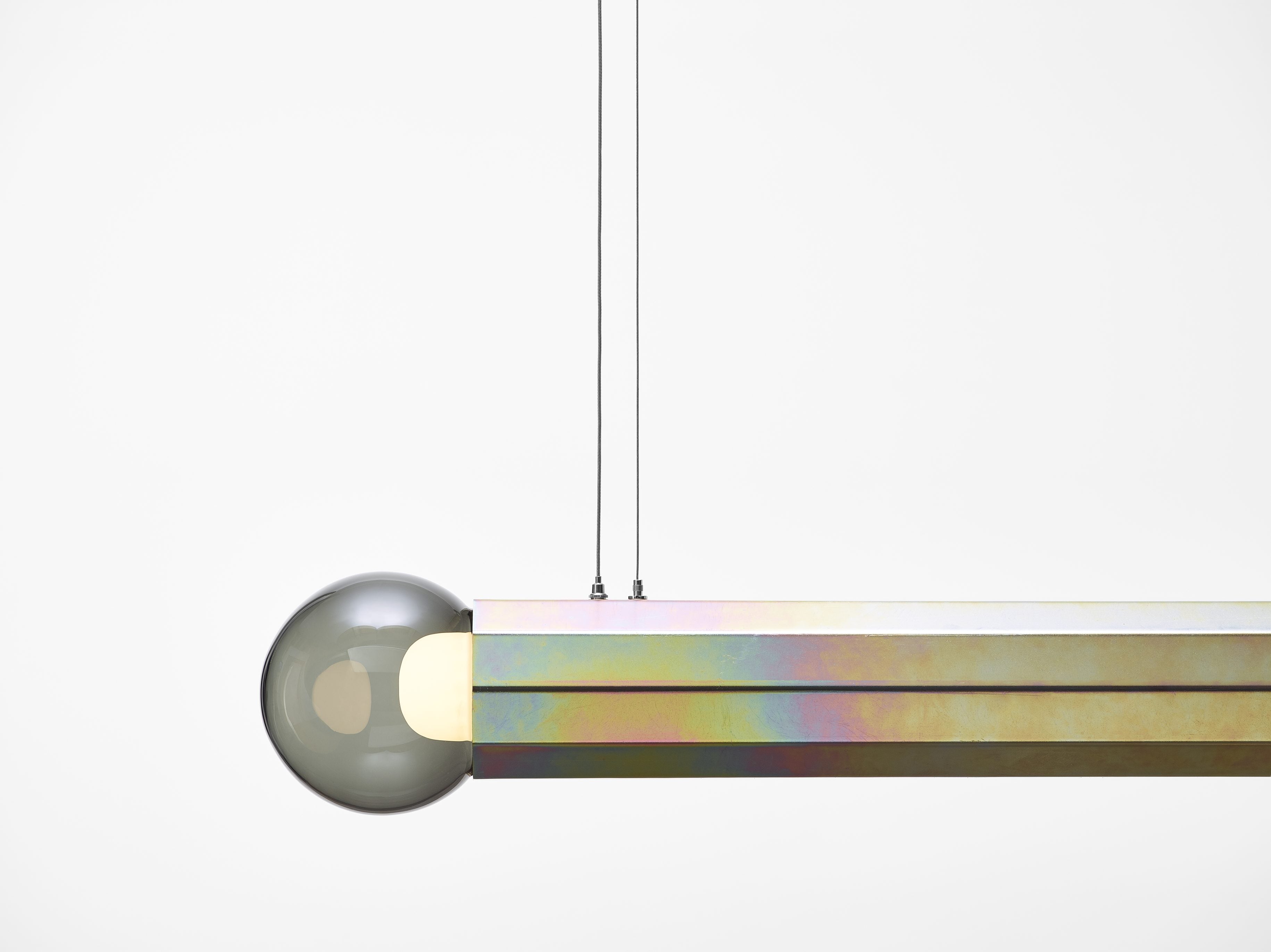 Prisma double hanging lamp metal luminaire