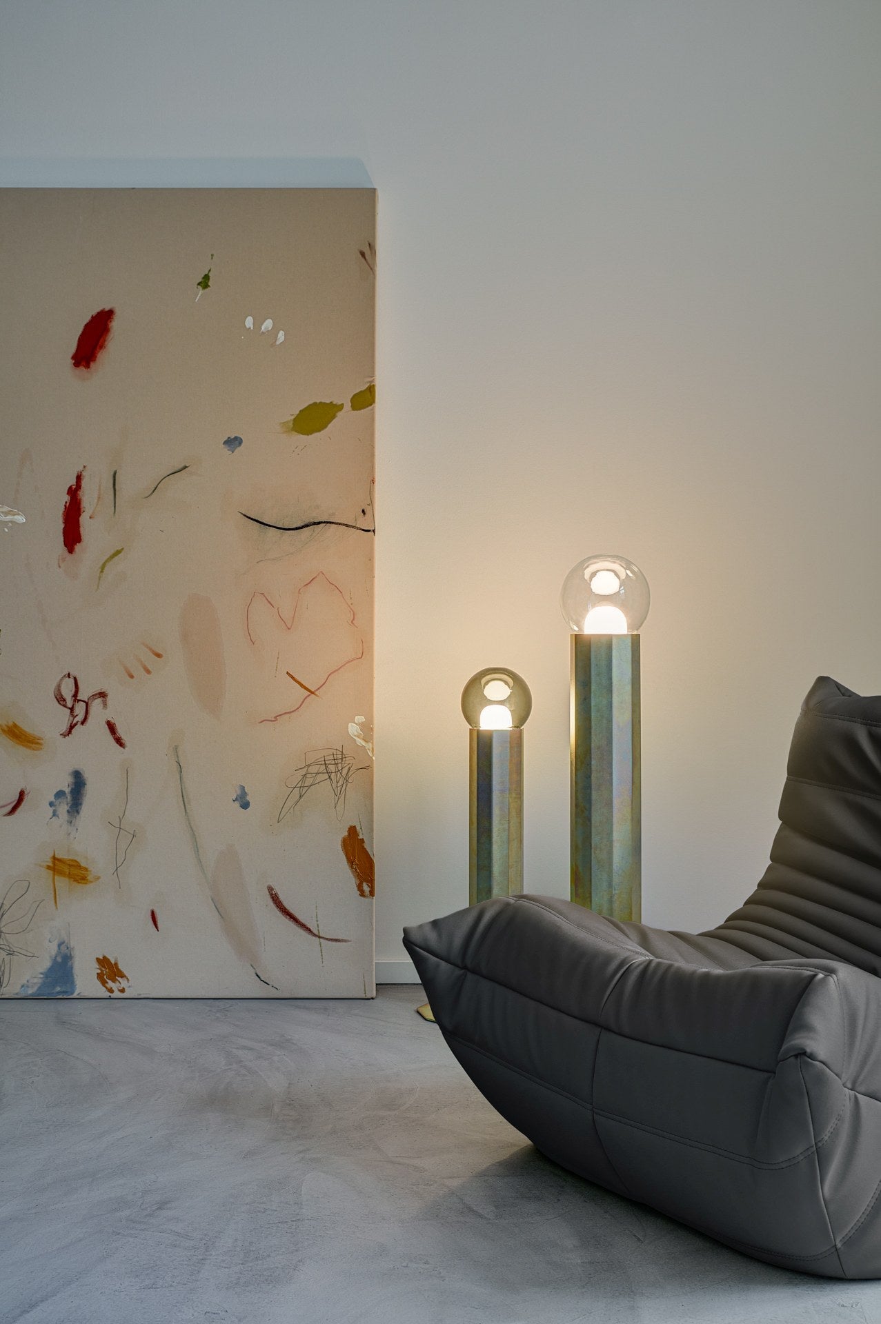 Prisma metal luminaire floor lamp