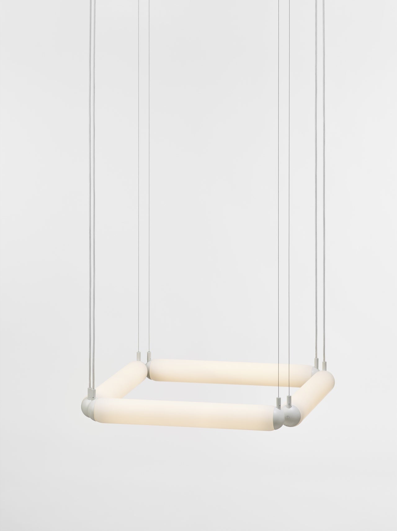 Puro Contour hanging lamp - Square Matte Glass