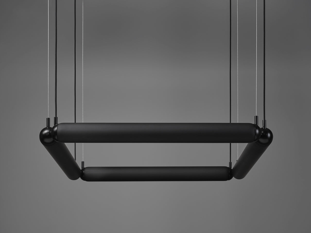 Puro Contour hanging lamp - Square Matte Glass