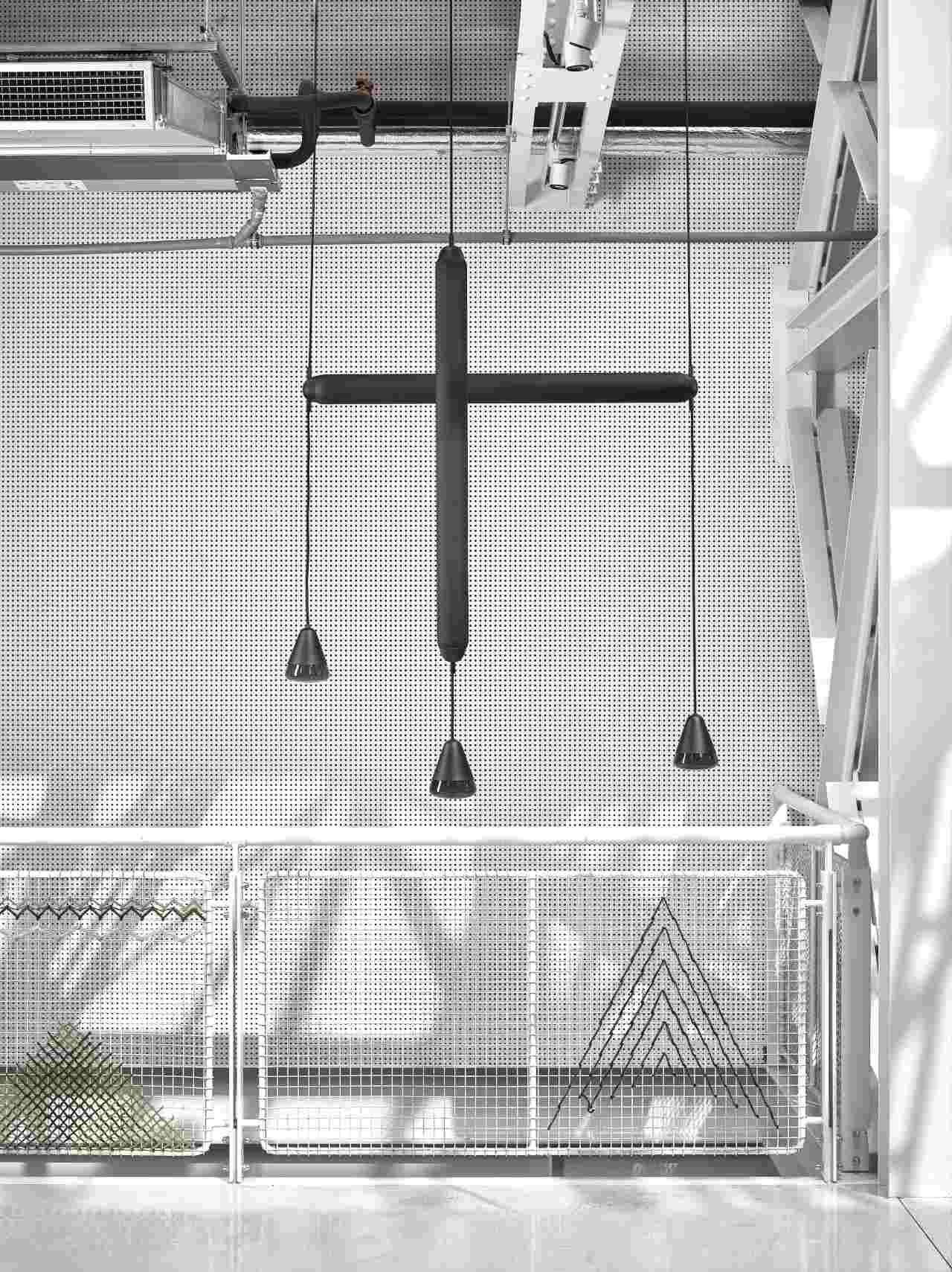 Puro Single hanging lamp - Horizontal Matte glass