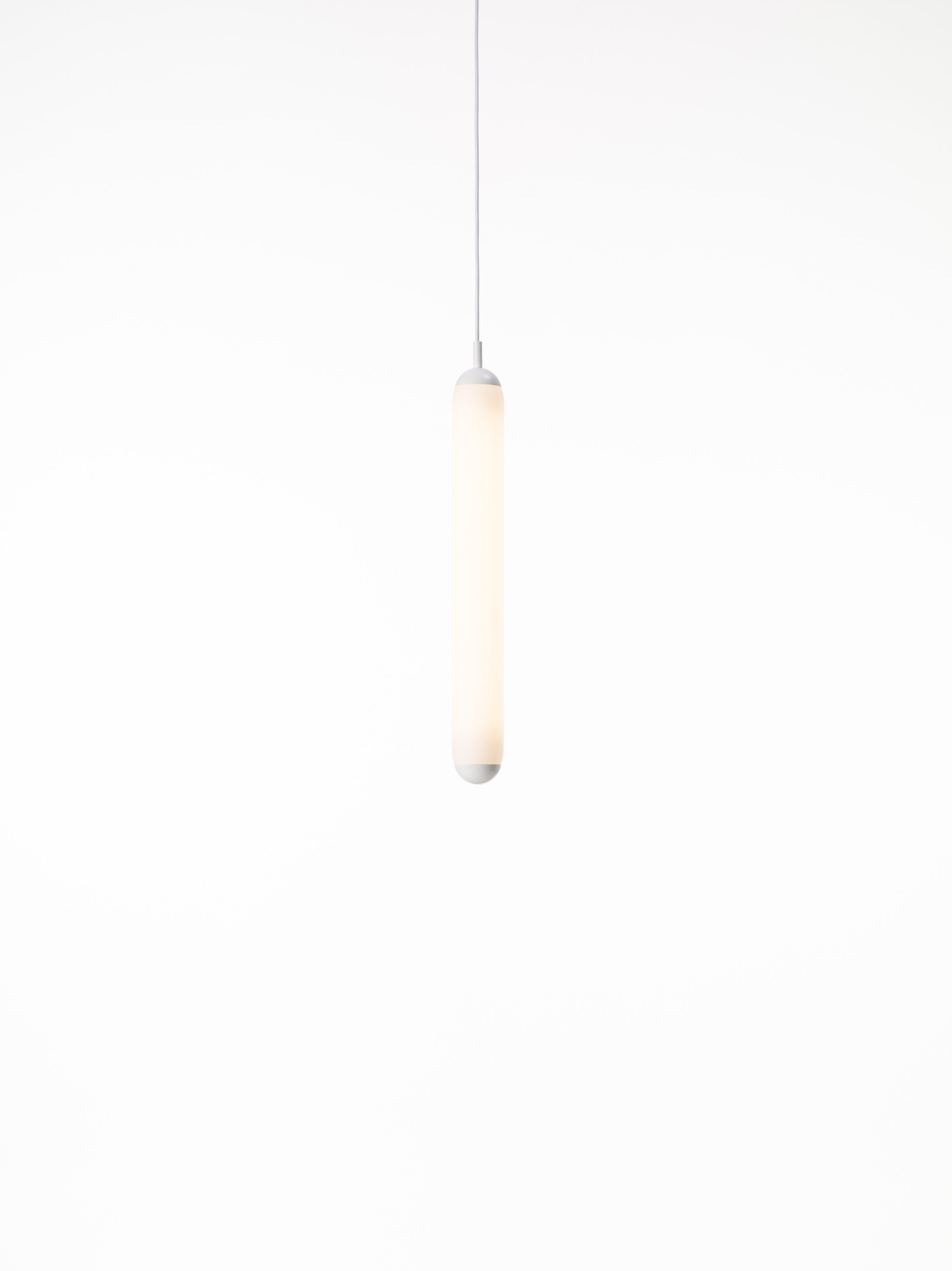 Puro solo hanging lamp - vertical matt glass