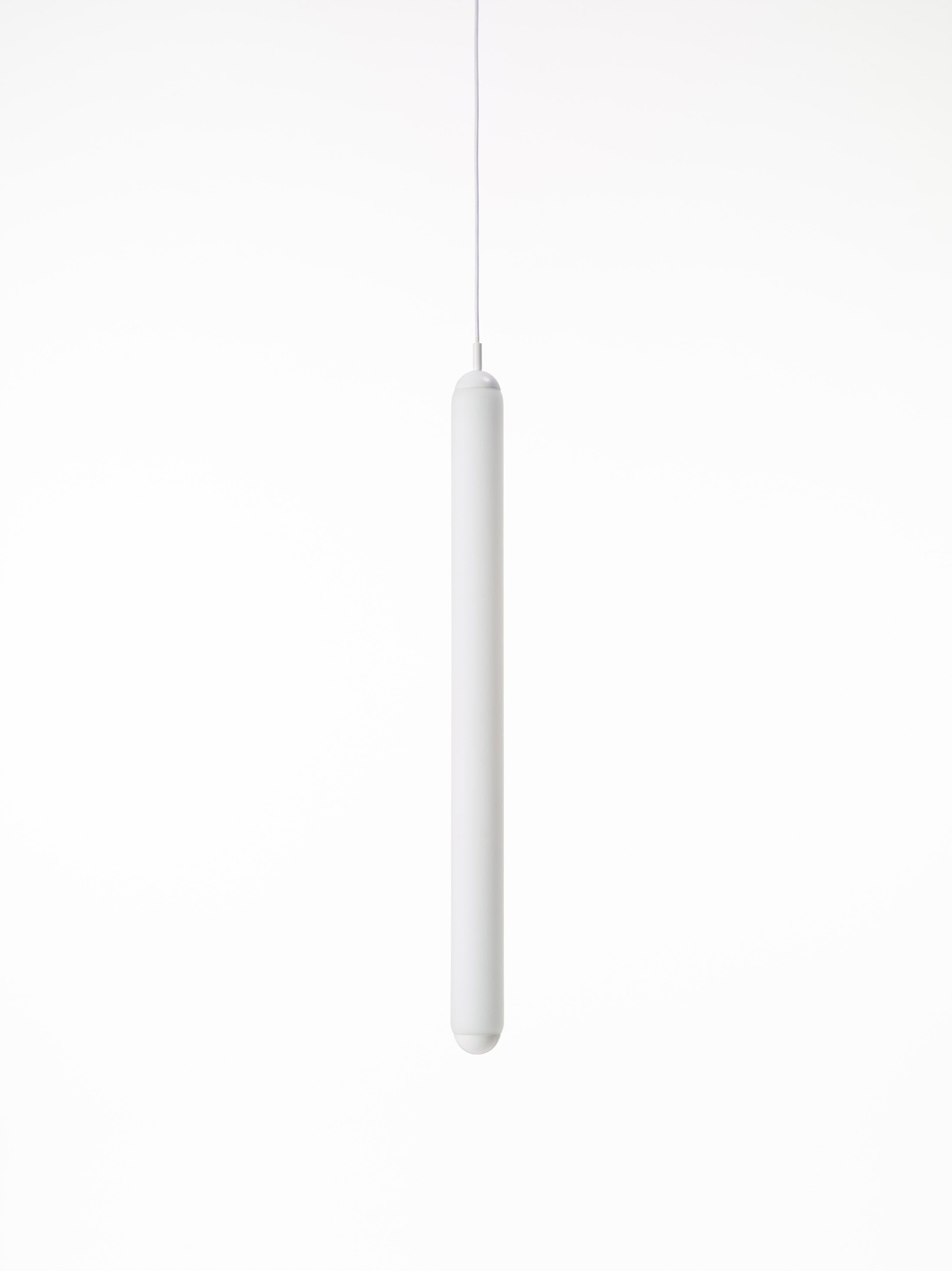 Puro solo hanging lamp - vertical matt glass