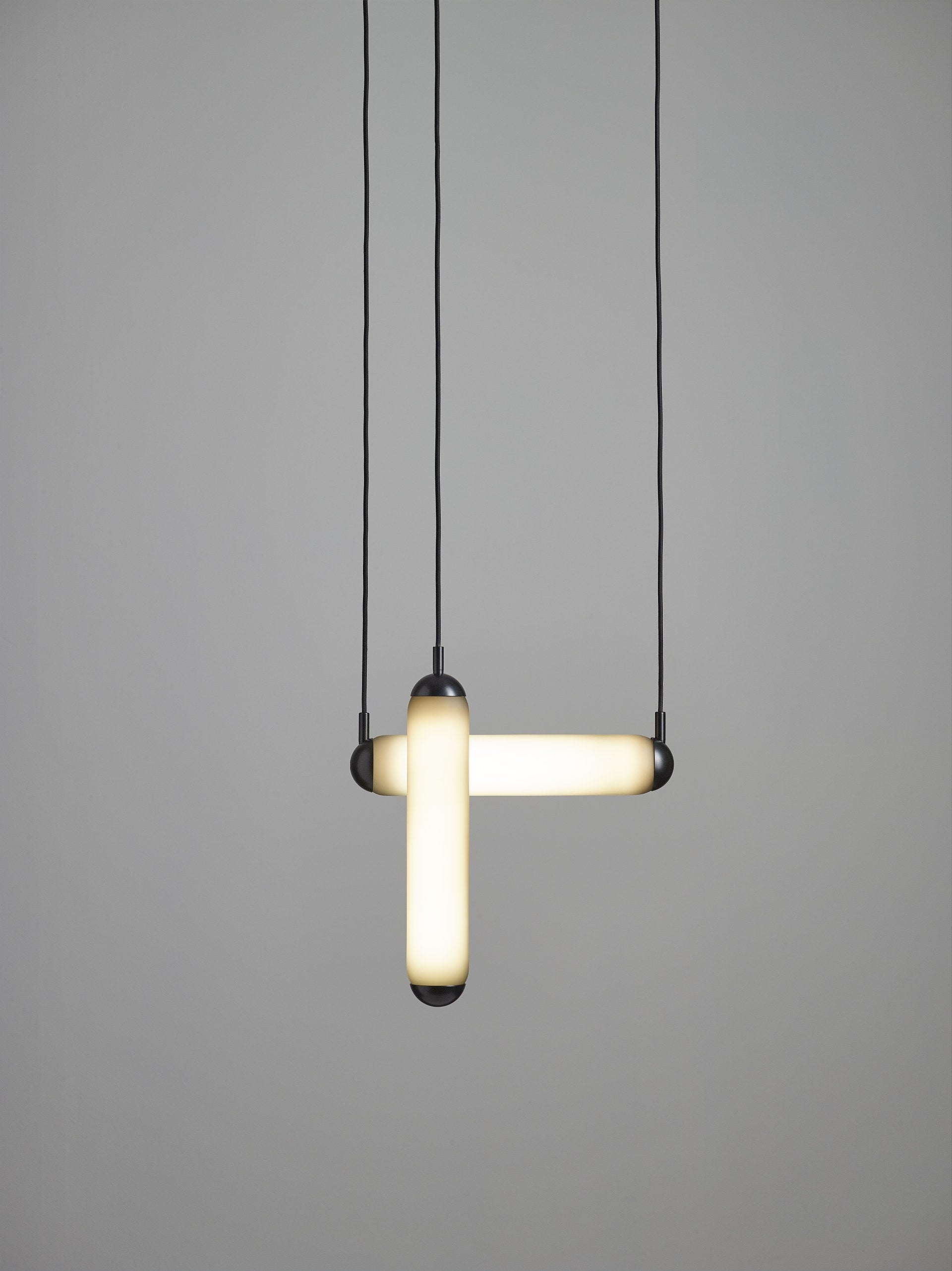 Puro solo hanging lamp - Horizontal Matte glass