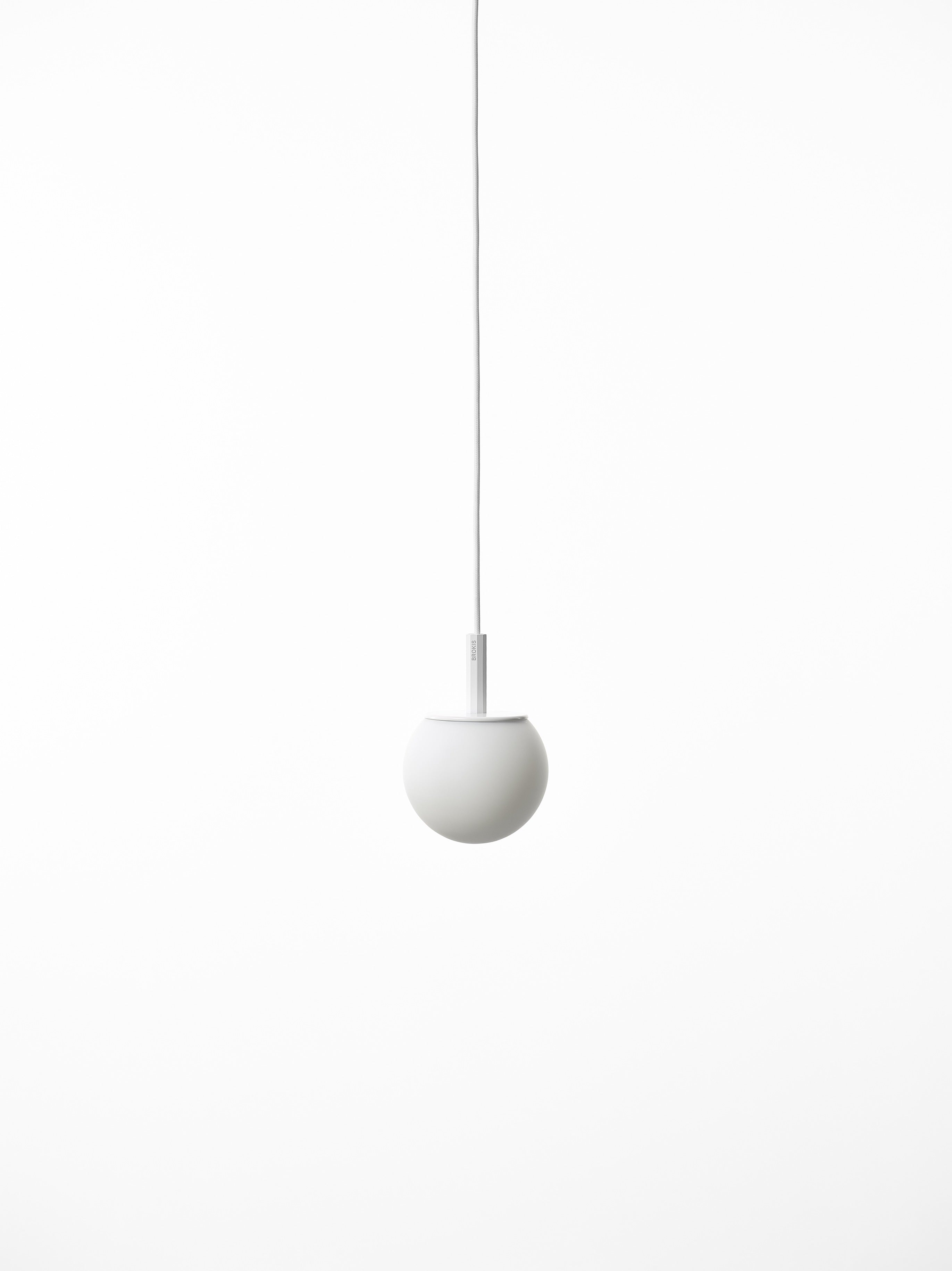 Hanging lamp sphere matte glass