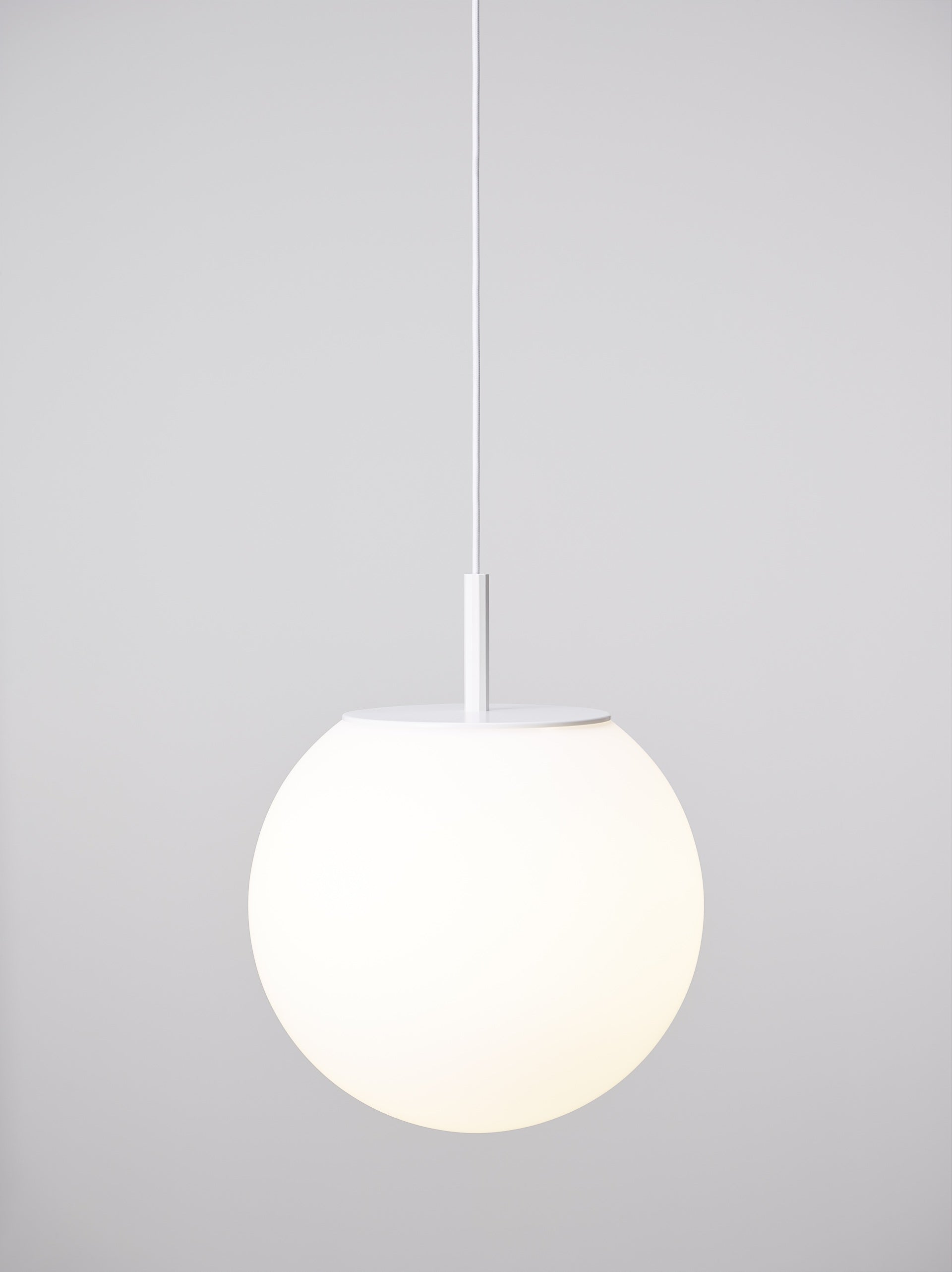 Hanging lamp sphere matte glass